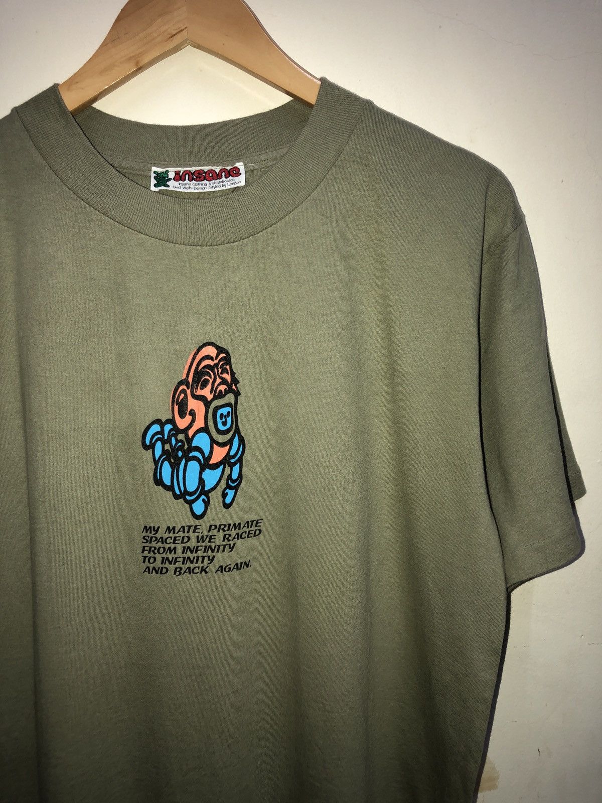 Vintage Super Rare Design Vintage Isane Skateboarding 80s tee Size US L / EU 52-54 / 3 - 6 Thumbnail