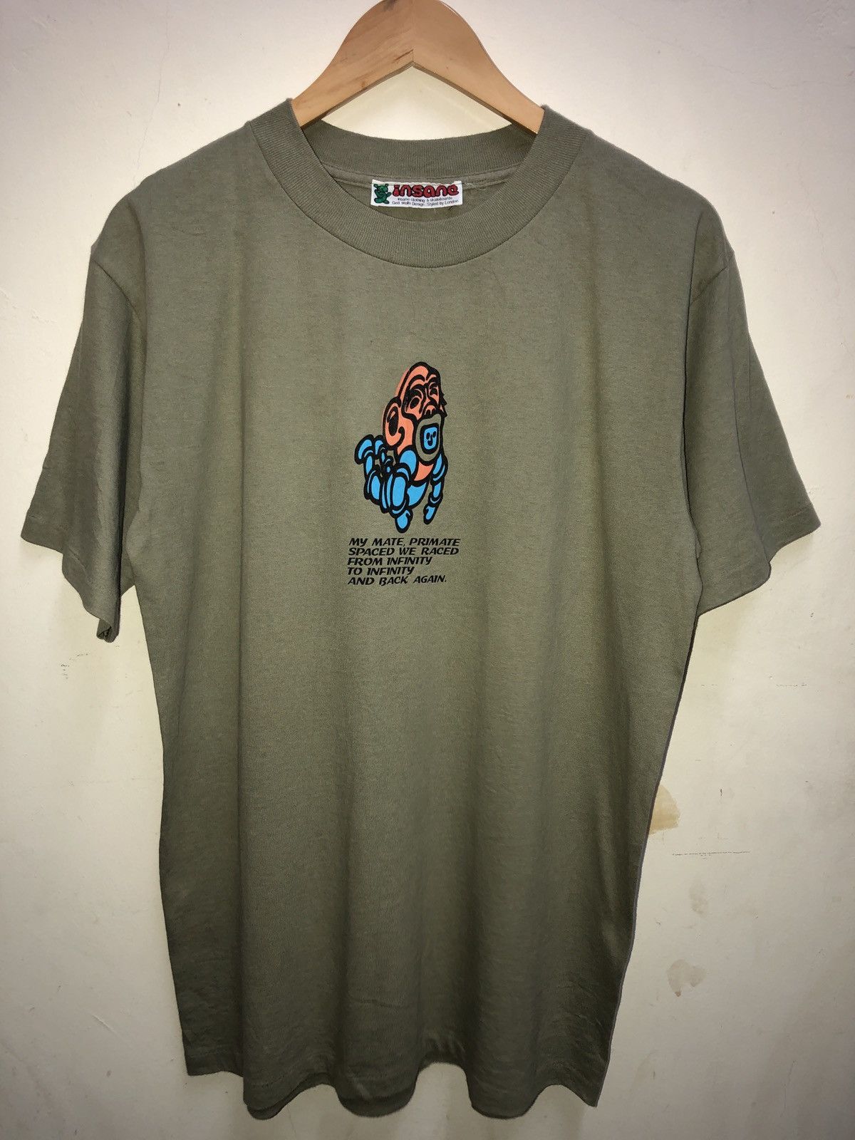 Super Rare Design Vintage Isane Skateboarding 80s tee