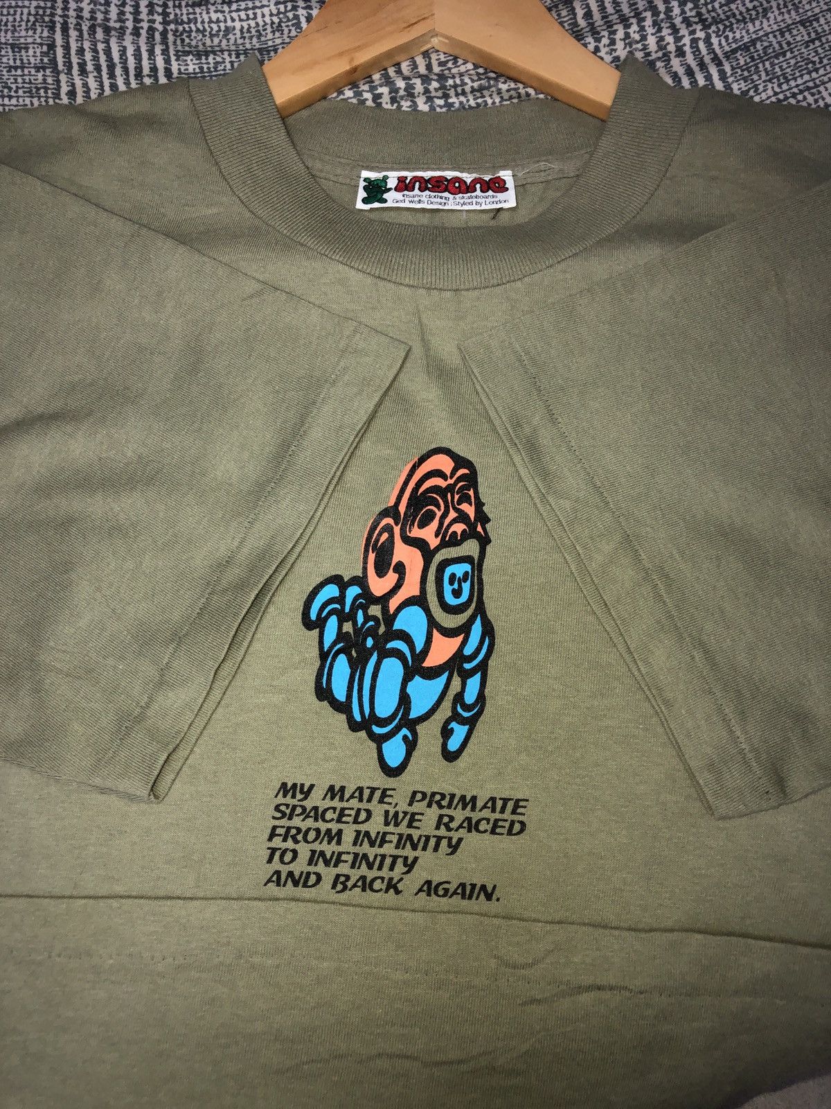 Vintage Super Rare Design Vintage Isane Skateboarding 80s tee Size US L / EU 52-54 / 3 - 8 Thumbnail