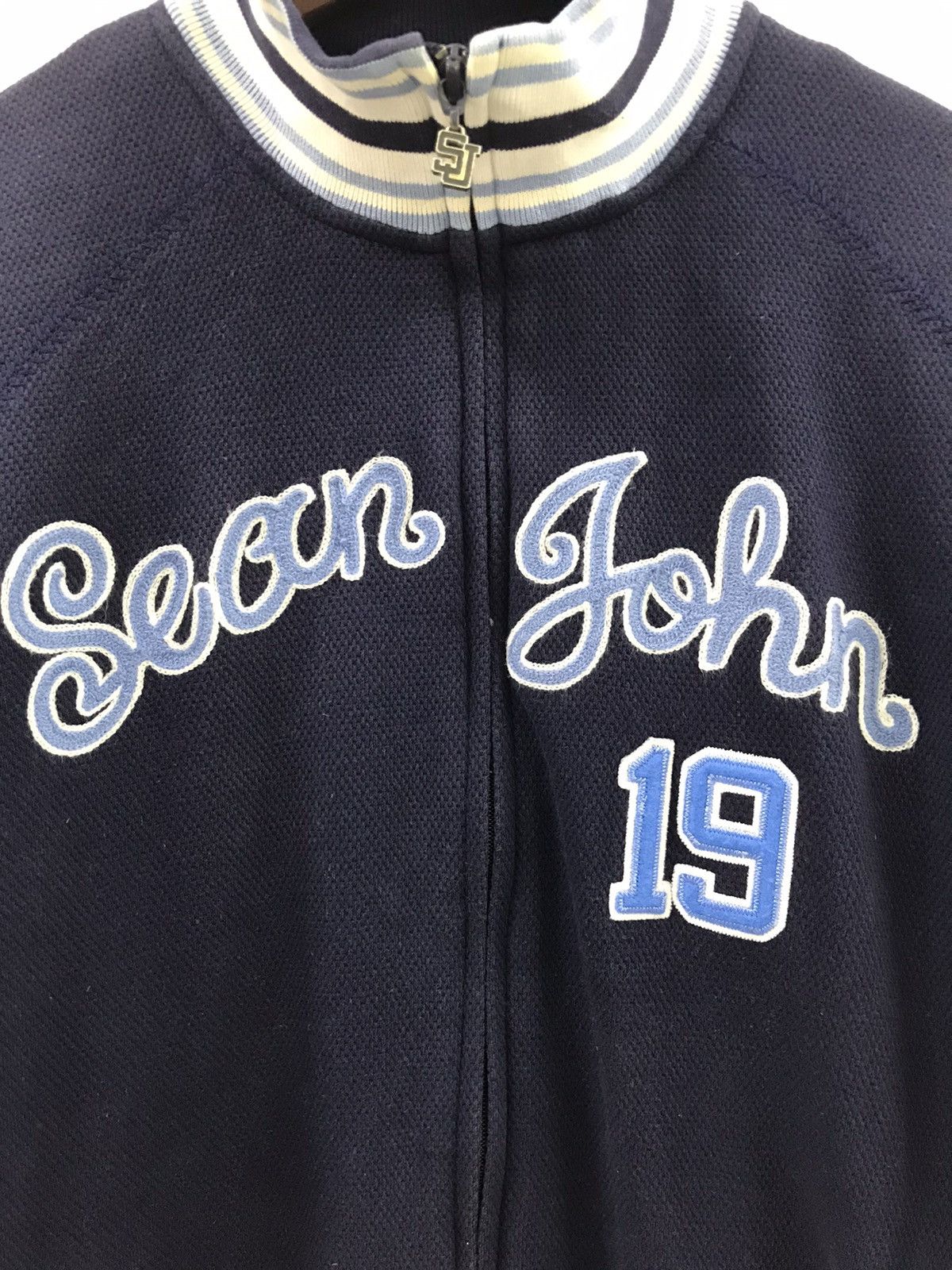 Sean John Sean John Sweater Spellout Embroidery Logo Size US L / EU 52-54 / 3 - 6 Thumbnail