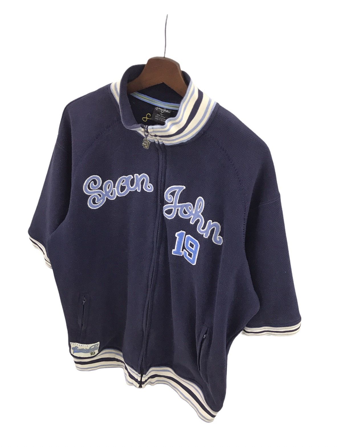 Sean John Sean John Sweater Spellout Embroidery Logo Size US L / EU 52-54 / 3 - 4 Thumbnail