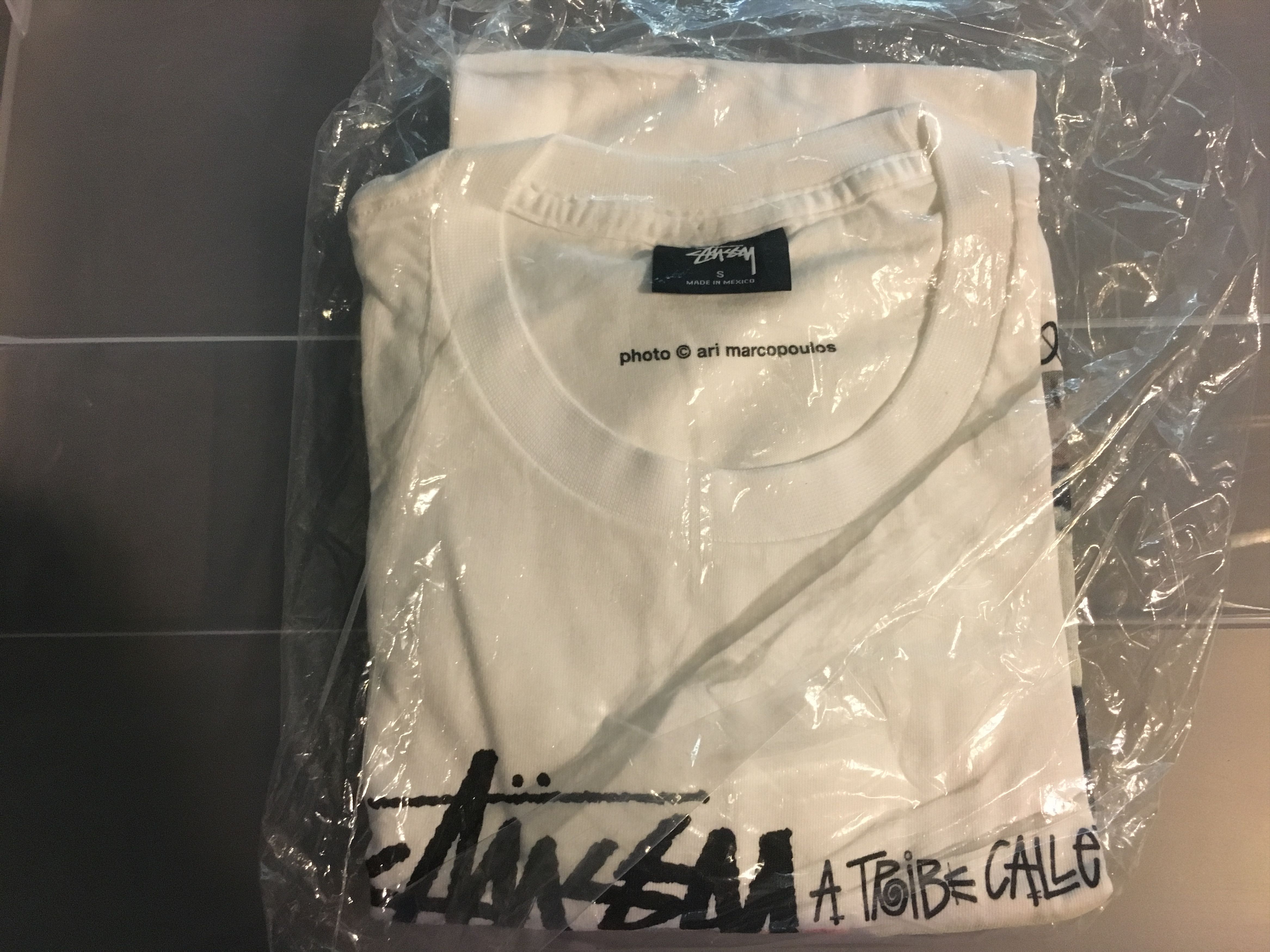 image of Stussy X Atcq A Tribe Called Quest Brick Tee White Small, Men's