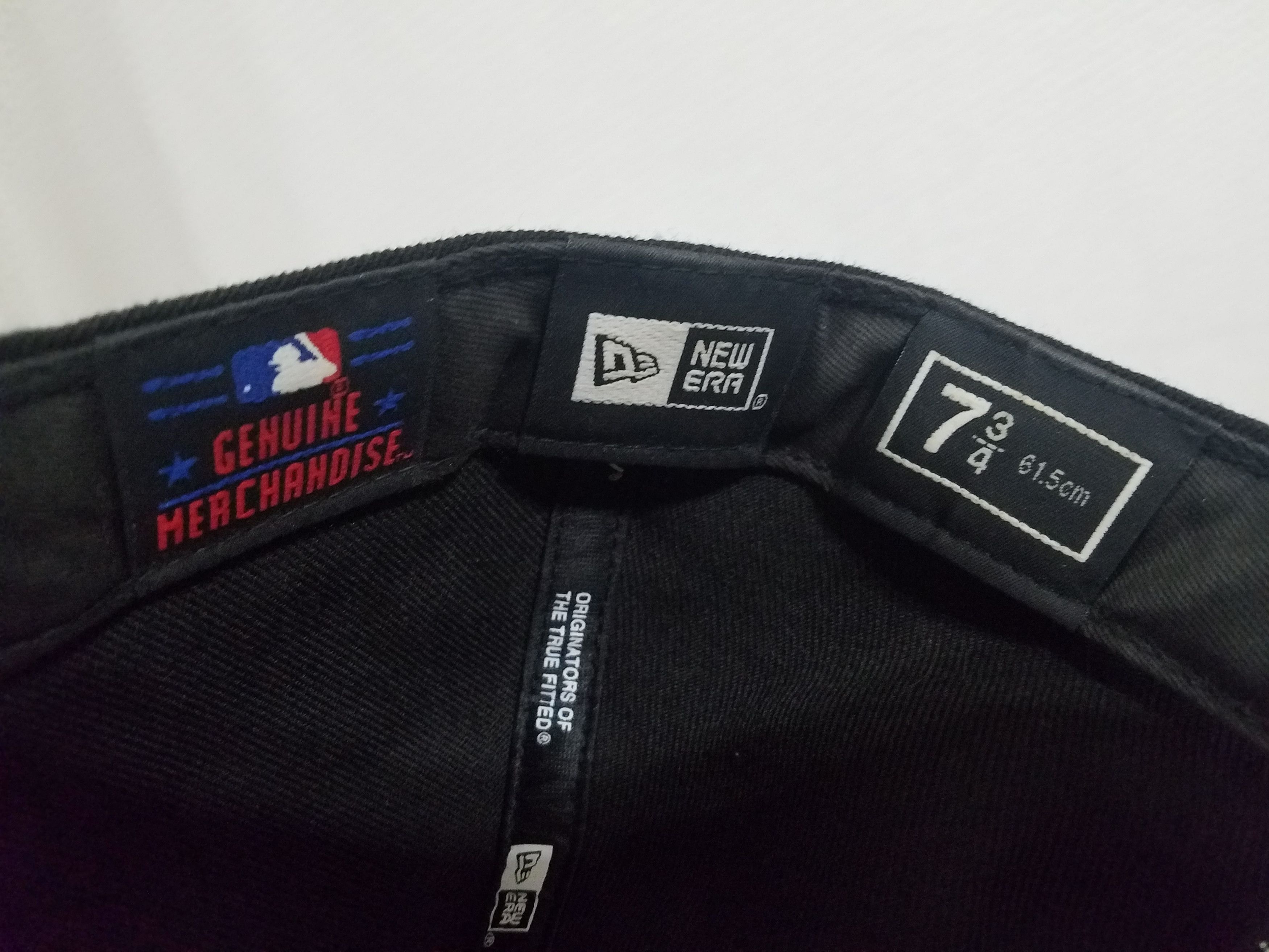 MLB × New Era New York Yankees Mens 7 3/4 Black Baseball Cap Hat Size ONE SIZE - 4 Thumbnail