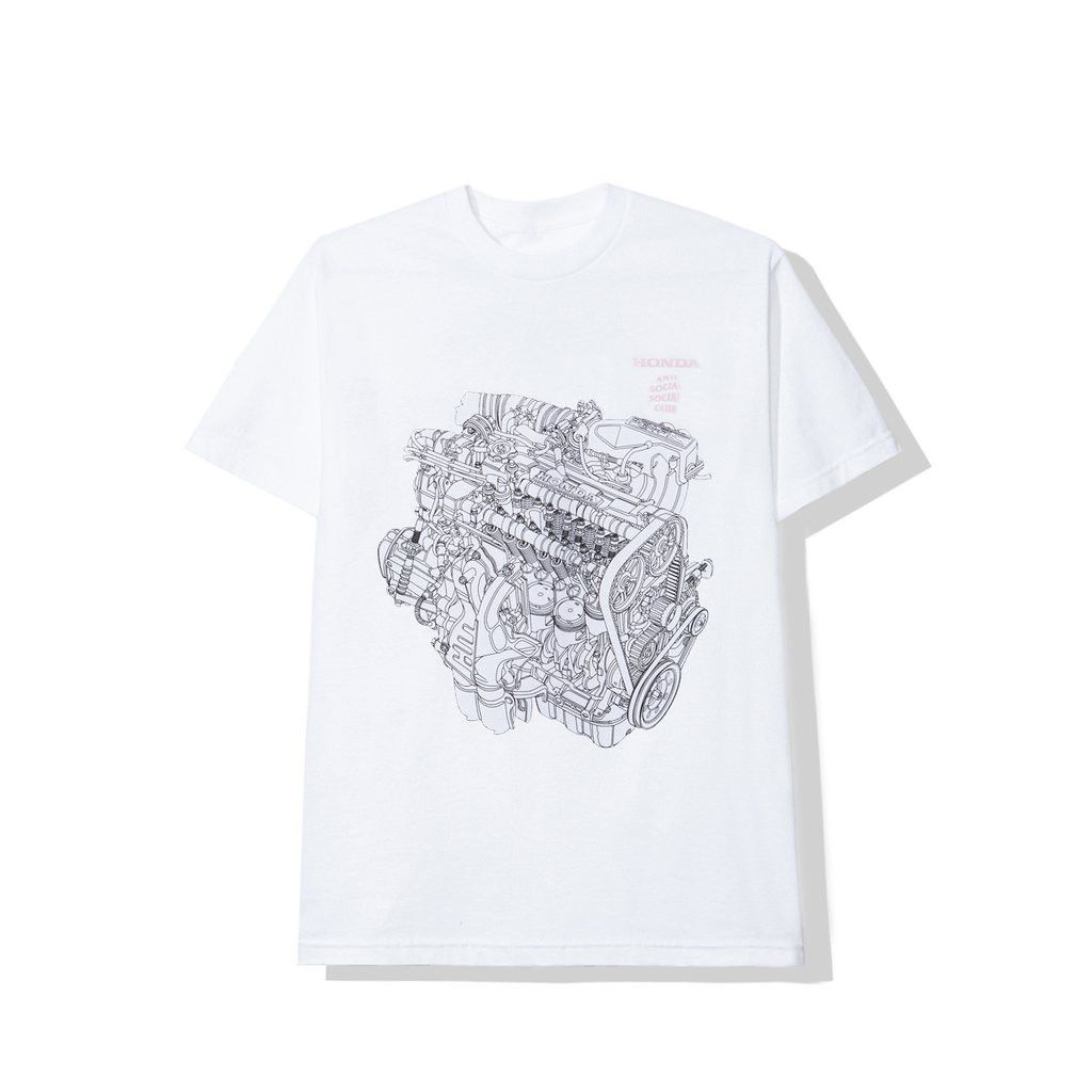 Anti Social Social Club × Honda DS ASSC Pink Logo engine Honda Motor White Tee BAPE KITH Size US M / EU 48-50 / 2 - 4 Thumbnail