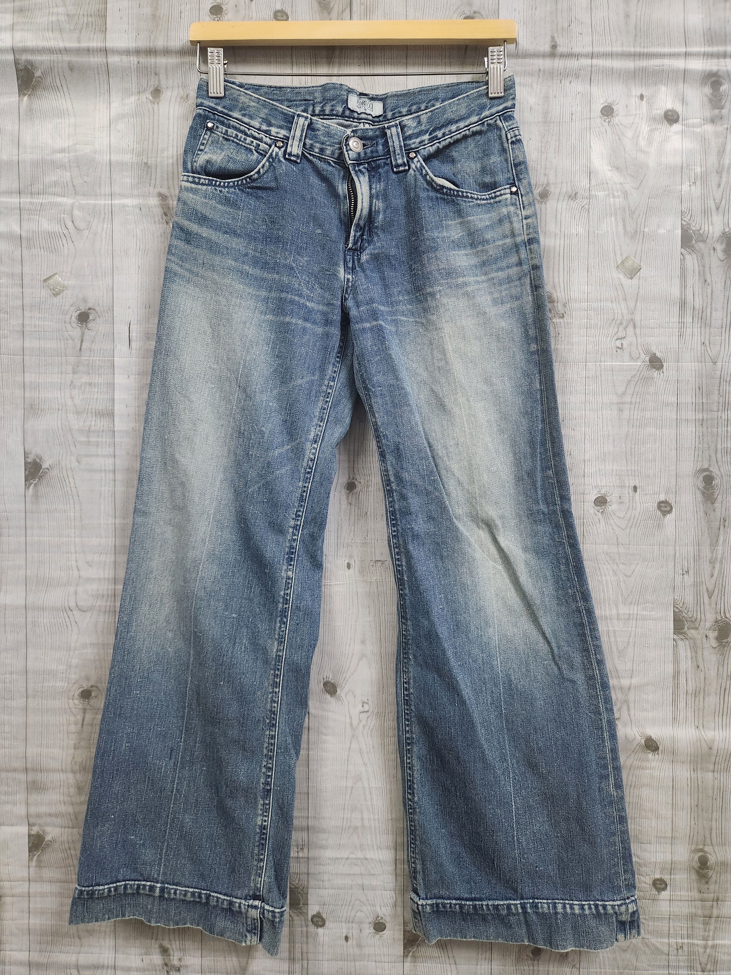 image of Flare Fiorucci Safety Denim Boot Cut Japan Jeans in Blue, Men's (Size 26)