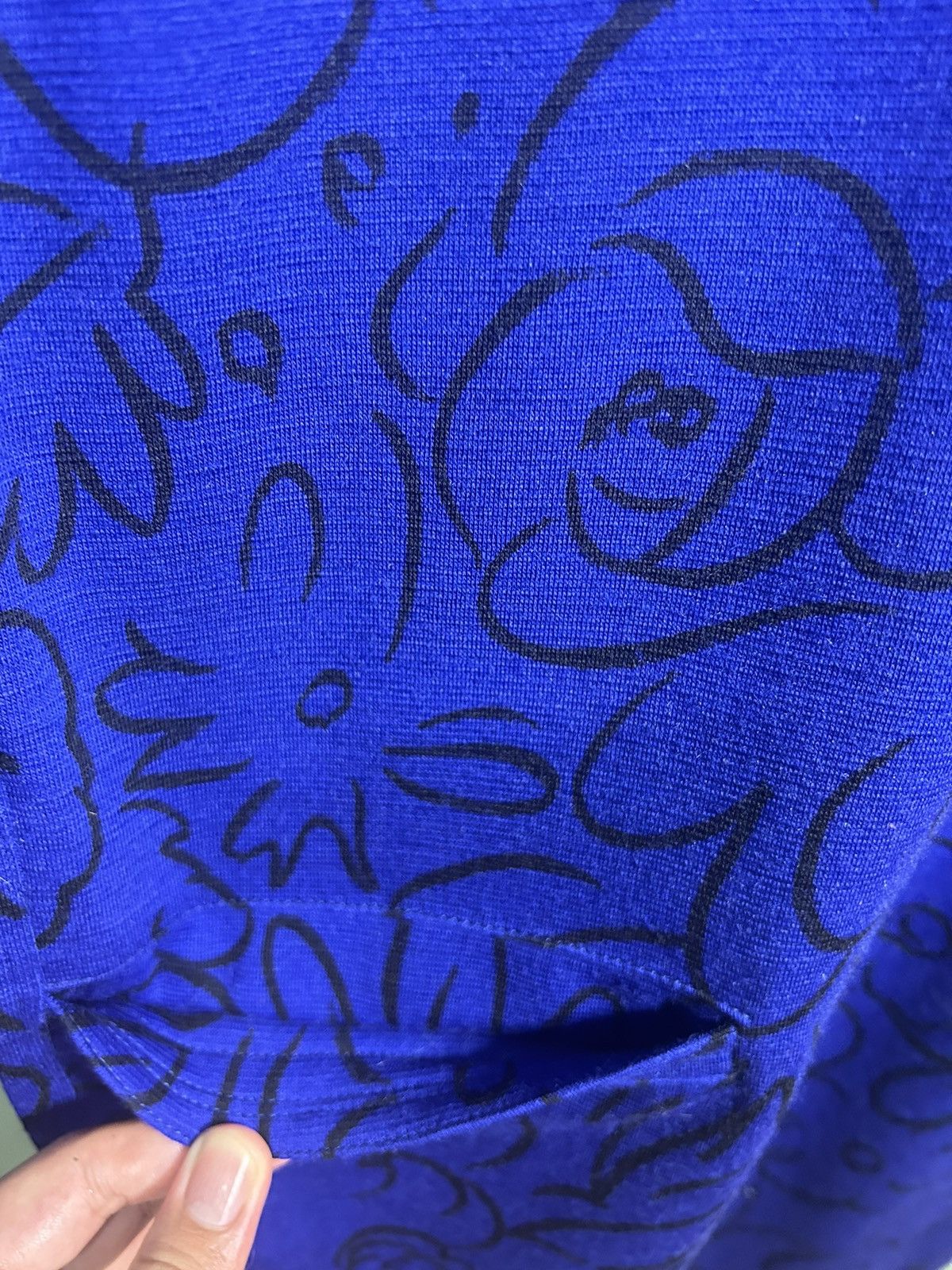 Versace Archive❤️1990s Versace Art Flower Painting Blouse Size M / US 6-8 / IT 42-44 - 13 Thumbnail