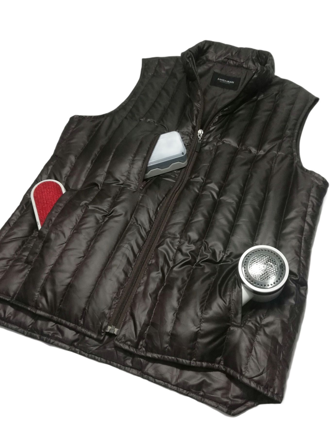 Designer × Kansai Yamamoto 🔥Kansai Man Collection Light Puffer Vest Zipper Jacket🔥 Size US M / EU 48-50 / 2 - 4 Thumbnail