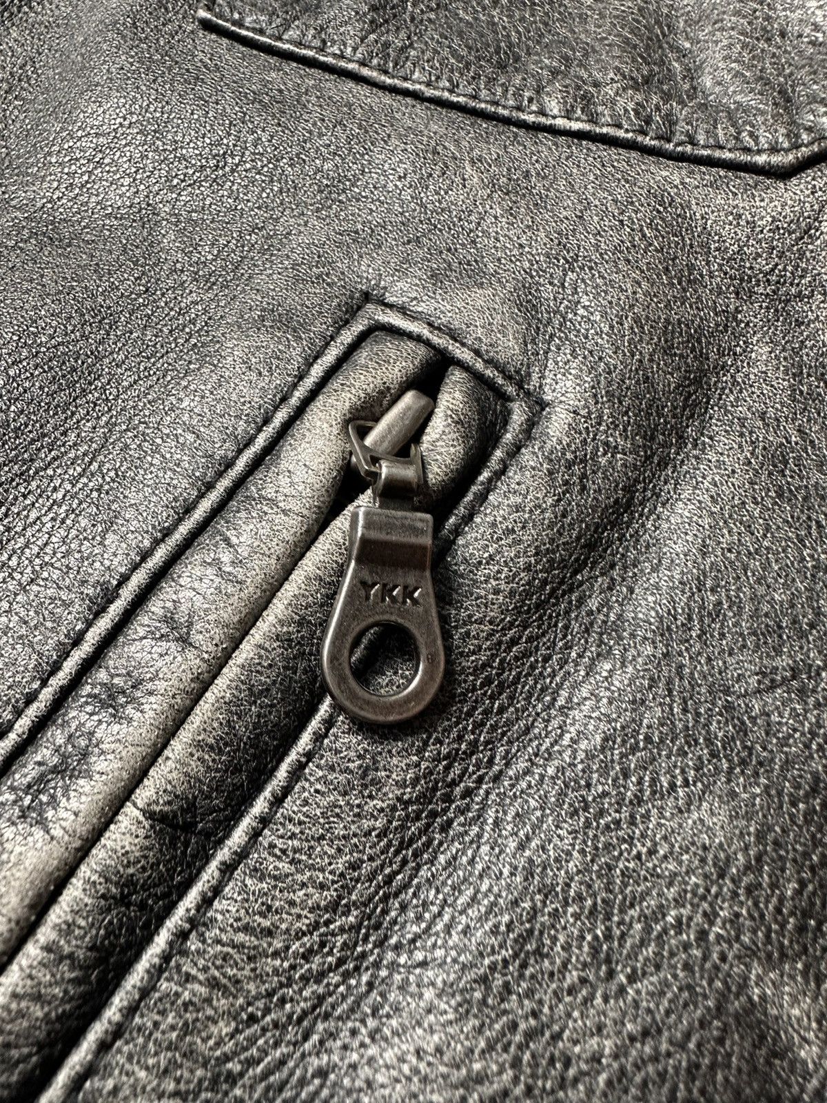 Harley Davidson × Vintage Vintage Harley Davidson Leather Faded Jacket Size US L / EU 52-54 / 3 - 5 Thumbnail