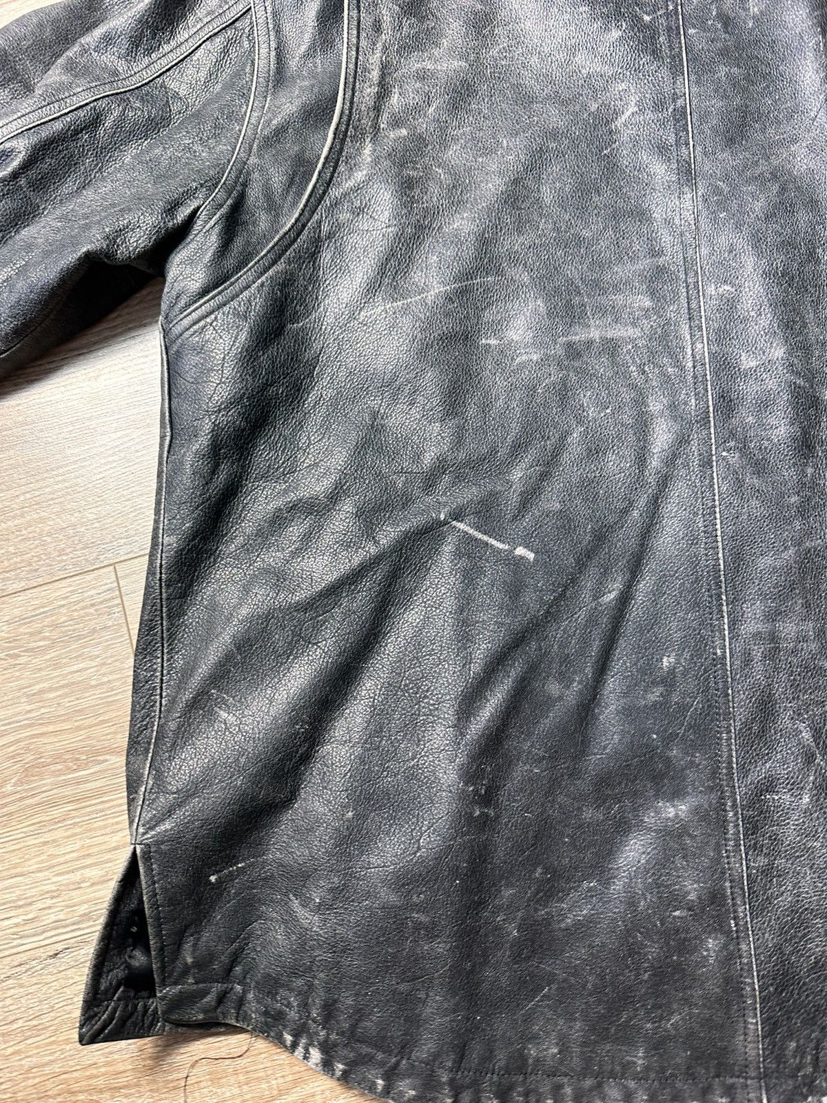 Harley Davidson × Vintage Vintage Harley Davidson Leather Faded Jacket Size US L / EU 52-54 / 3 - 11 Thumbnail
