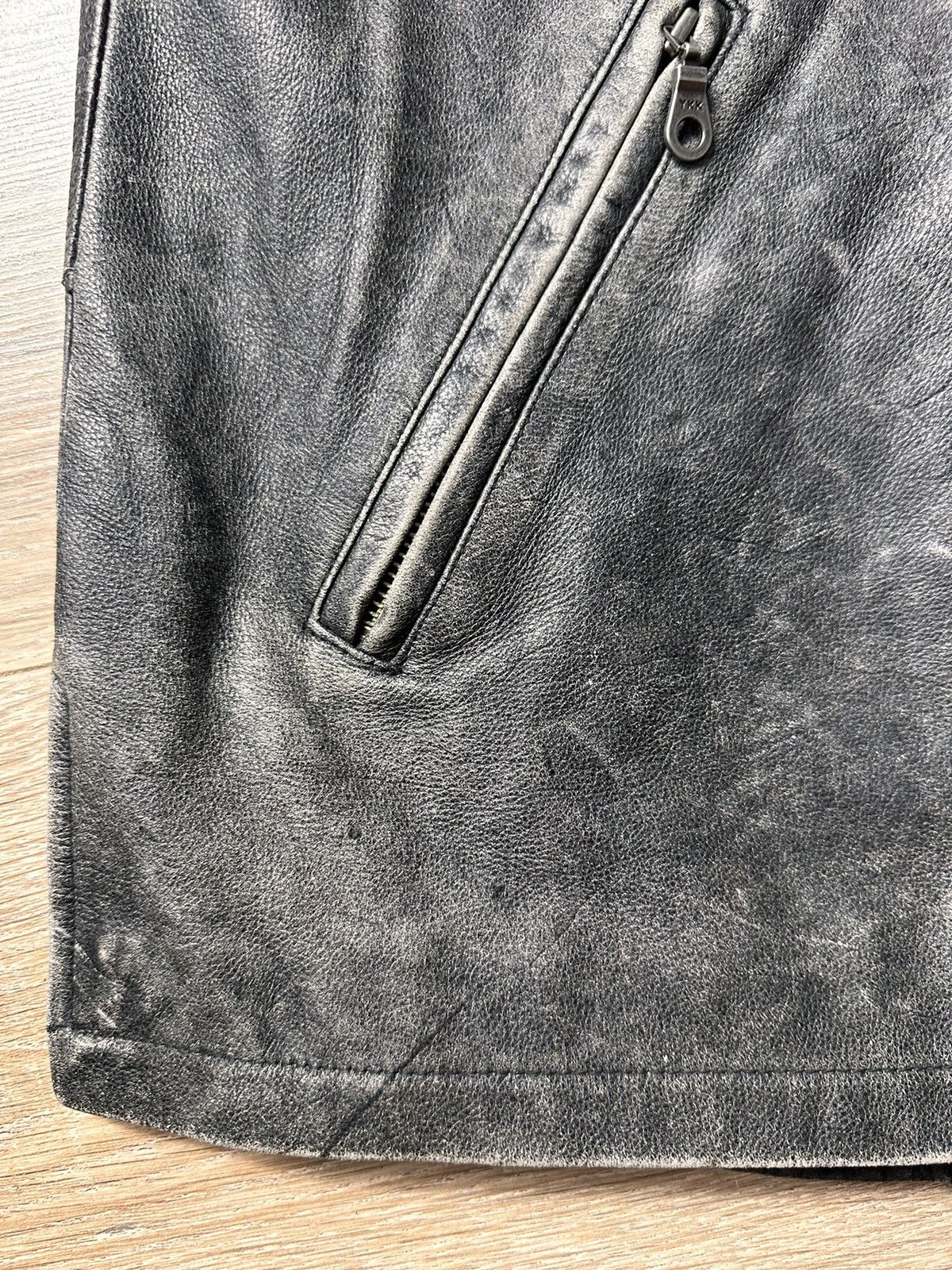 Harley Davidson × Vintage Vintage Harley Davidson Leather Faded Jacket Size US L / EU 52-54 / 3 - 4 Thumbnail