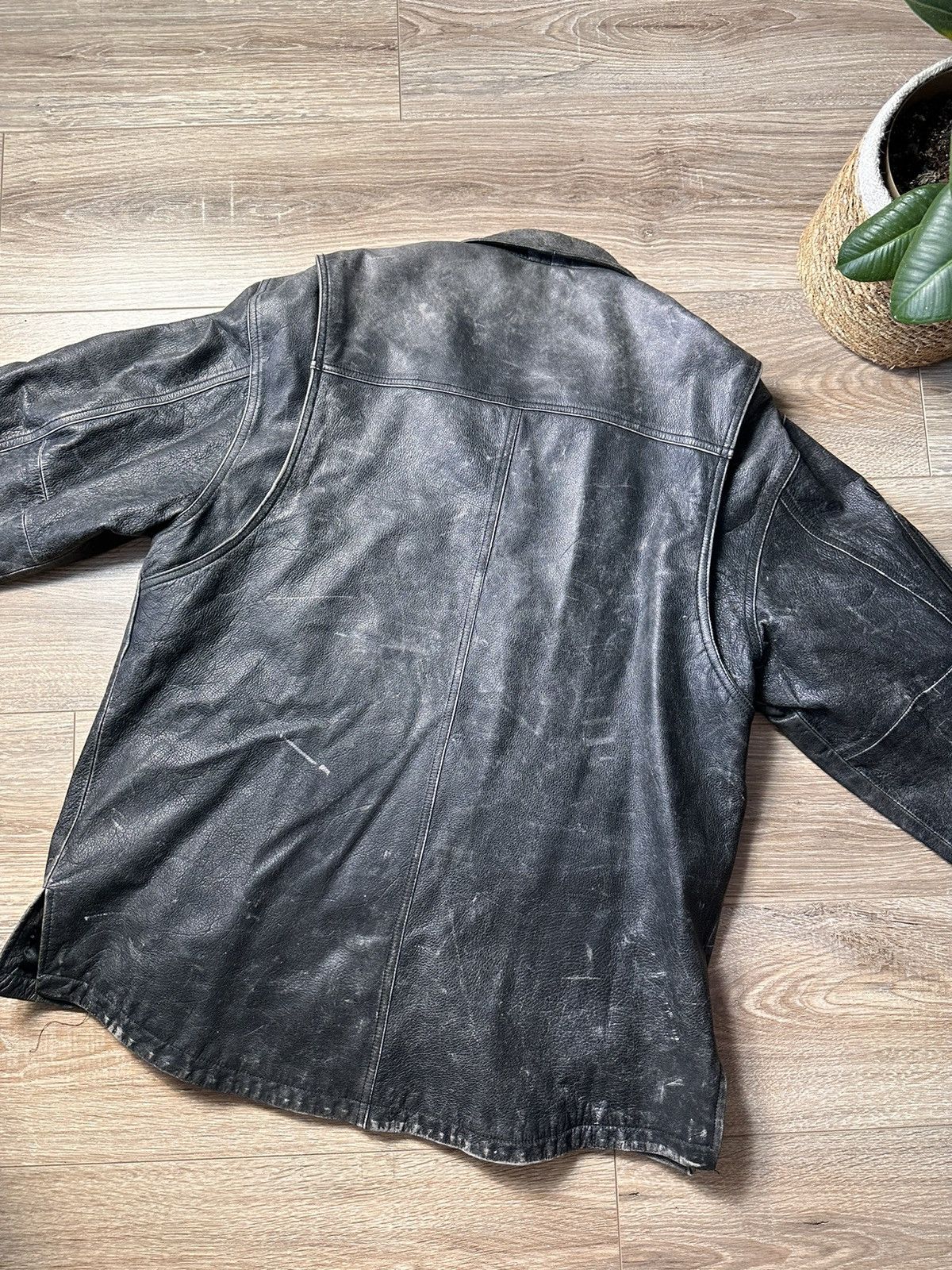 Harley Davidson × Vintage Vintage Harley Davidson Leather Faded Jacket Size US L / EU 52-54 / 3 - 10 Thumbnail