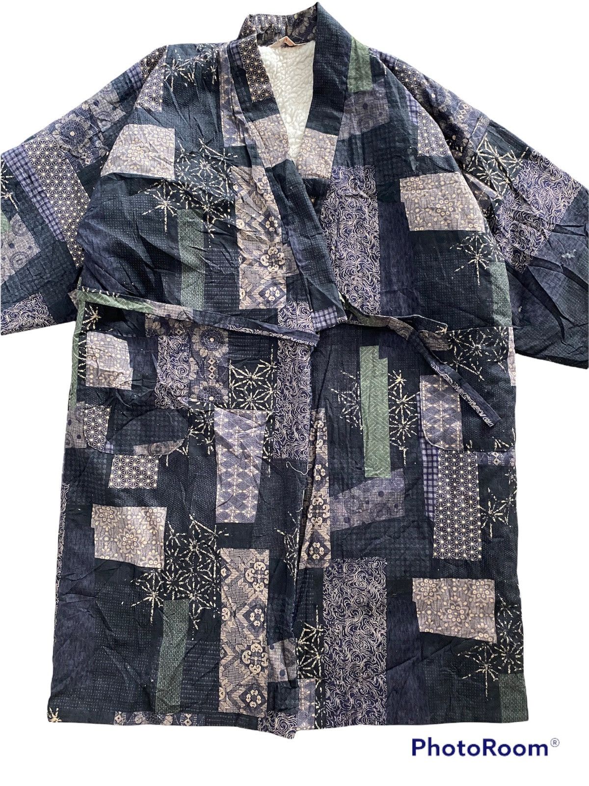 Japanese Brand Vintage 70's 🇯🇵 Kimono Pachwork design kapital visvim rare Size US L / EU 52-54 / 3 - 11 Thumbnail