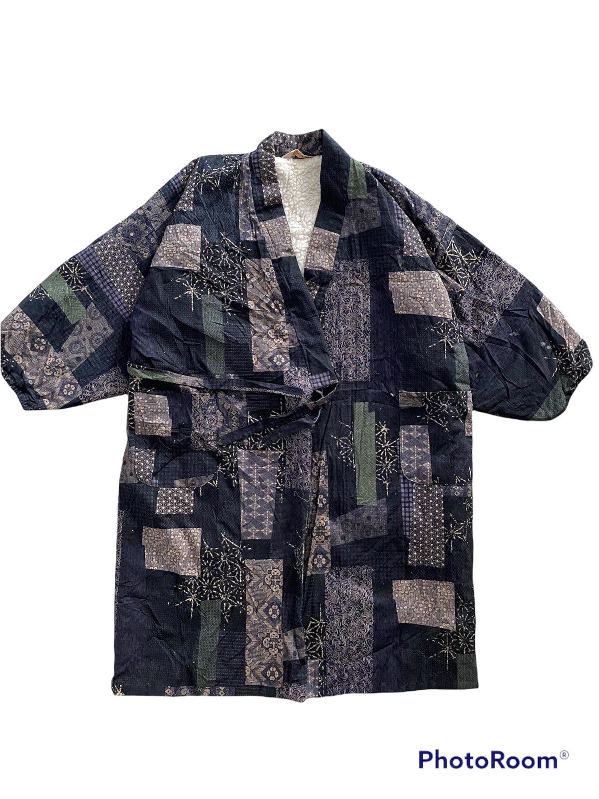 Japanese Brand Vintage 70's 🇯🇵 Kimono Pachwork design kapital visvim rare Size US L / EU 52-54 / 3 - 6 Thumbnail