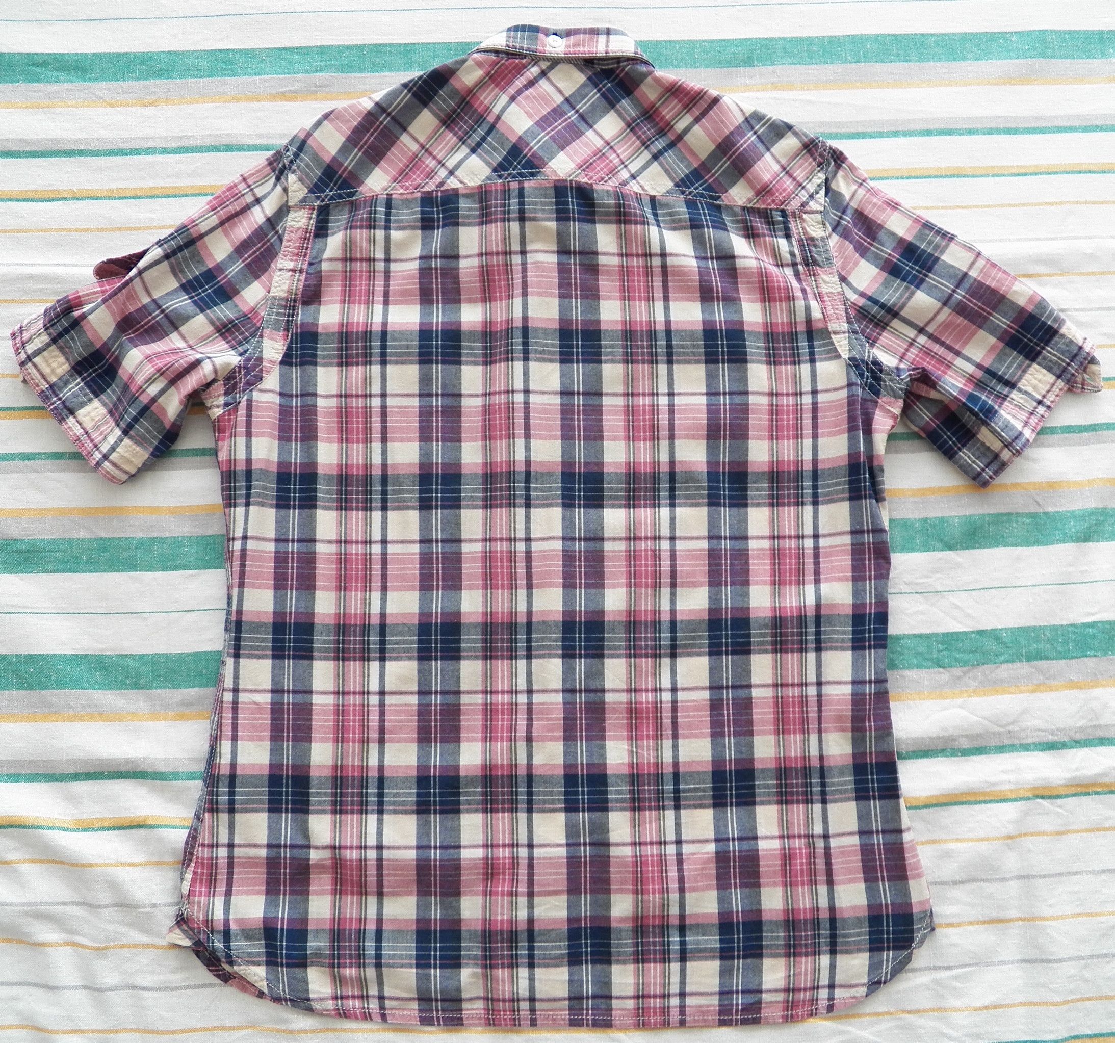 Pepe Jeans PEPE JEANS SHIRT Size L pink blue check shortsleeve Slim Fit Size US L / EU 52-54 / 3 - 6 Thumbnail