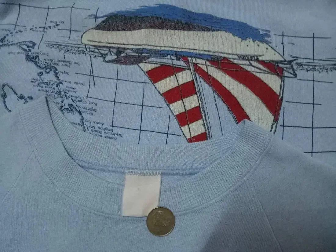 Vintage VINTAGE FLORIDA sweatshirt sailboat rare design sweater Size US S / EU 44-46 / 1 - 3 Thumbnail