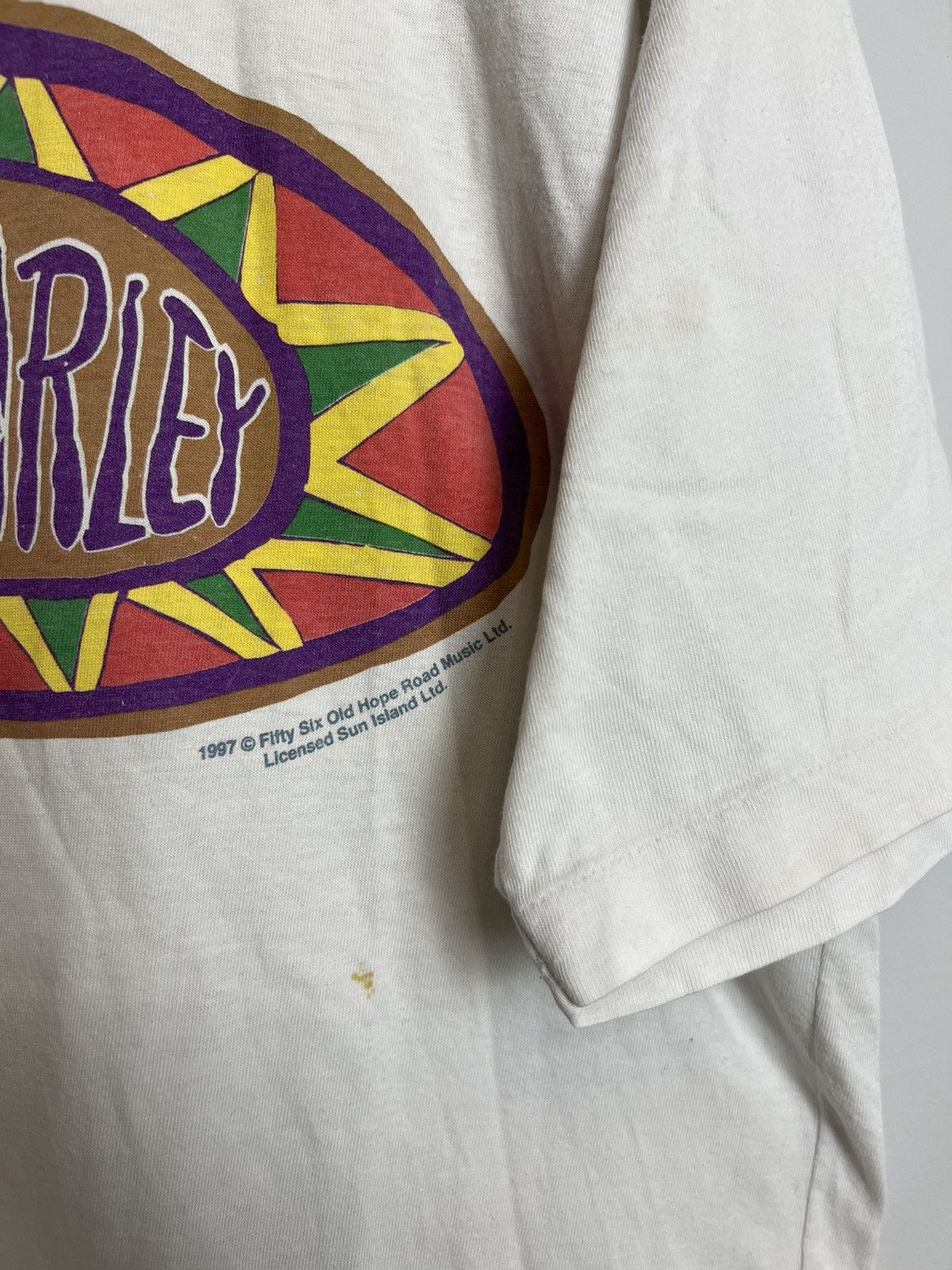 Bob Marley Rare Vintage 1997 Bob Marley Rap Band T-Shirt White Size XL Size US XL / EU 56 / 4 - 4 Thumbnail