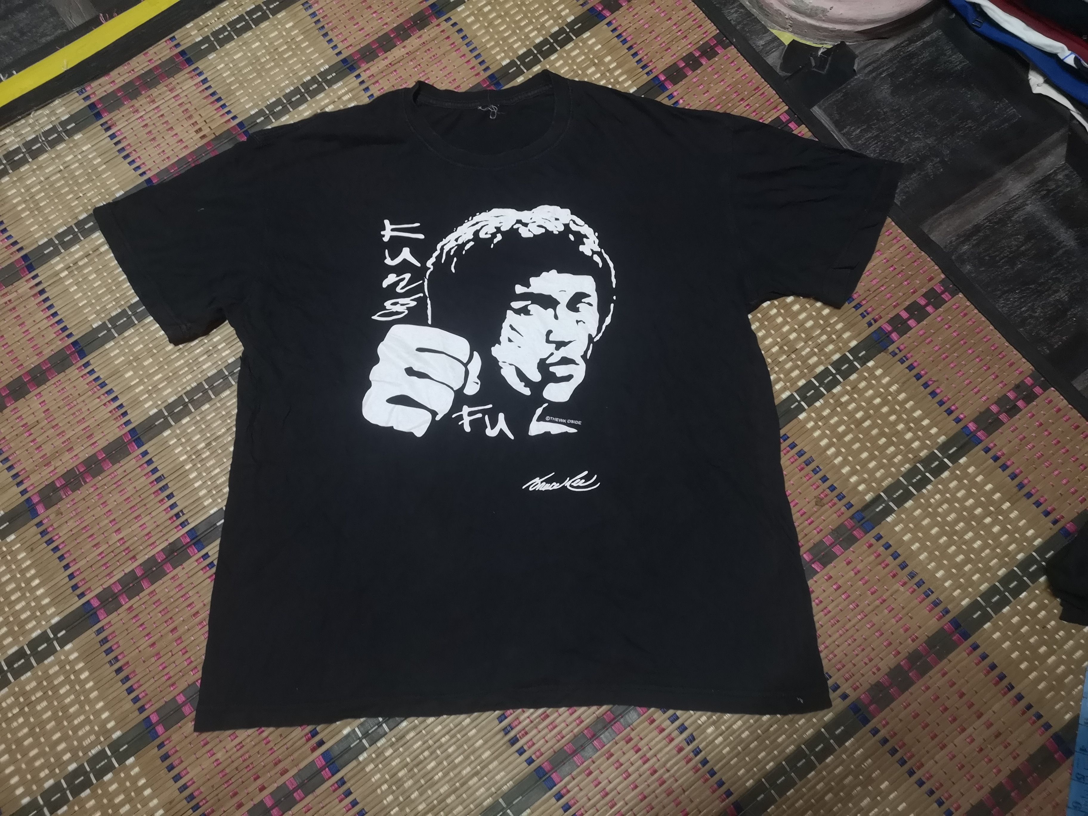 image of Bruce Lee Y2K Shirt in Black, Men's (Size Large)
