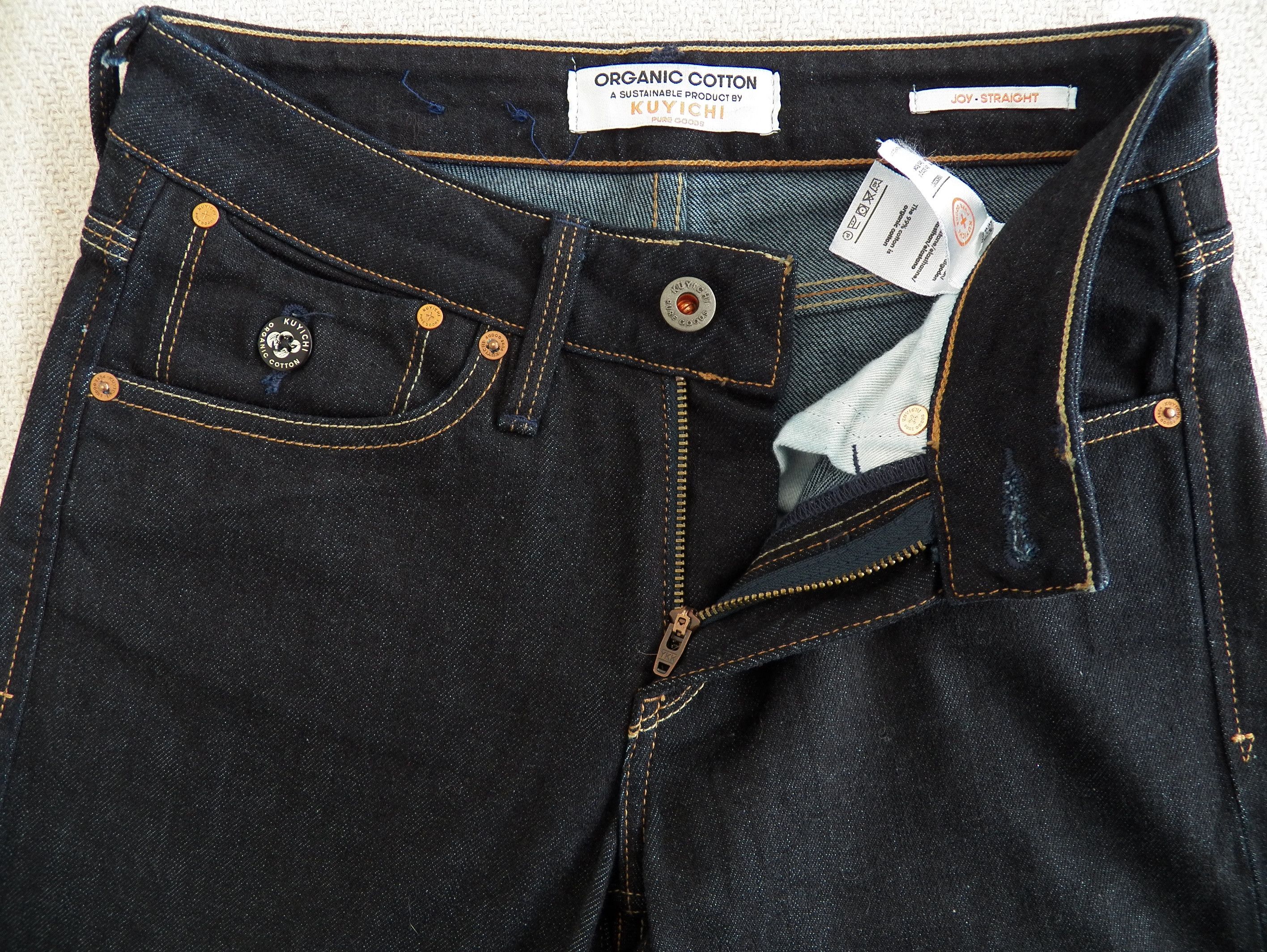 Other Kuyichi Joy Straight Jeans W25 L32 Dark Rinse Organic Cotton Size 25" / US 0 / IT 36 - 9 Thumbnail