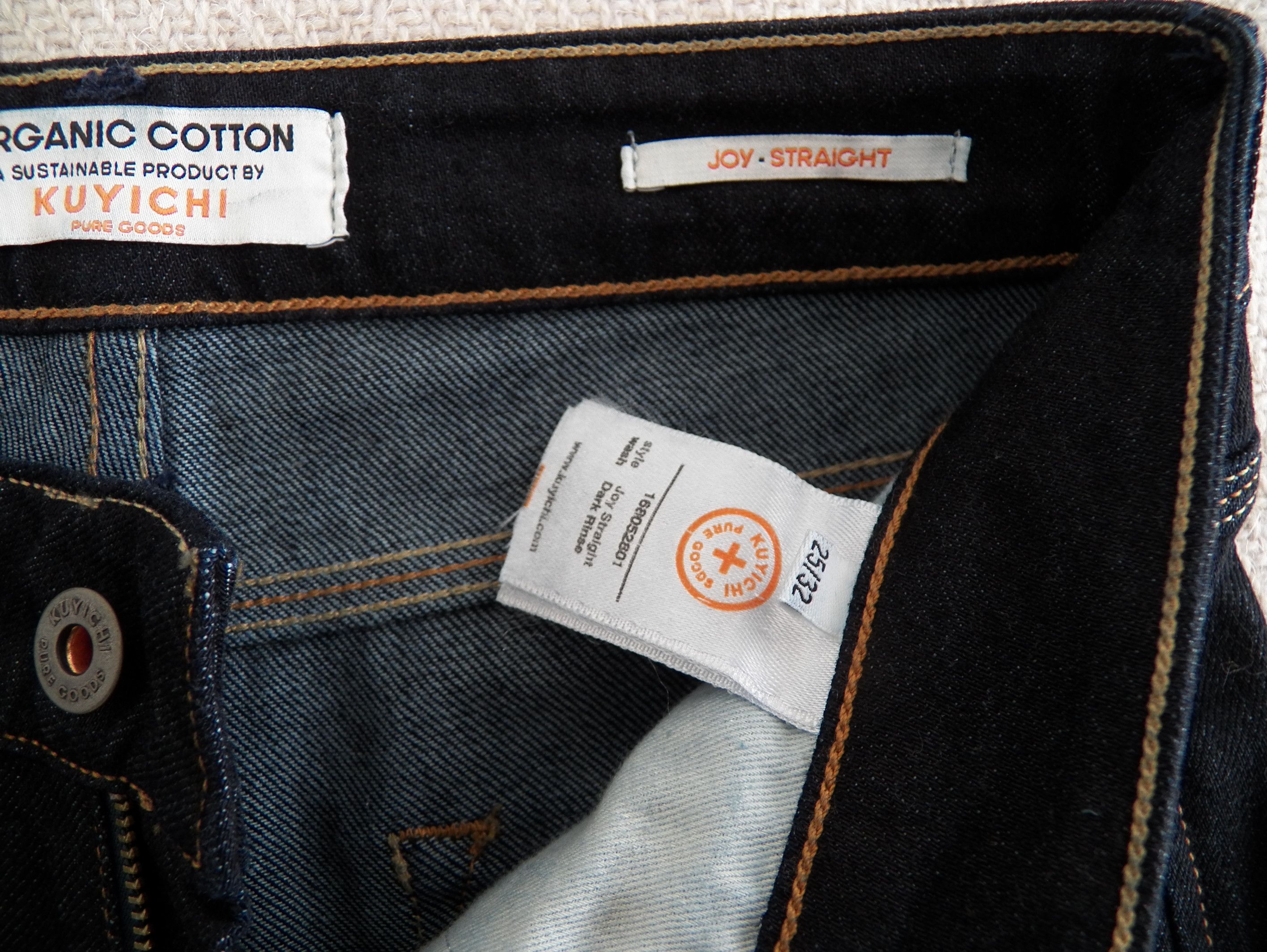 Other Kuyichi Joy Straight Jeans W25 L32 Dark Rinse Organic Cotton Size 25" / US 0 / IT 36 - 2 Thumbnail