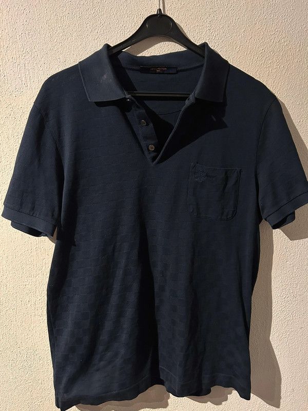 Louis Vuitton Damier Pocket Collar Polo Shirt - Blue Polos, Clothing -  LOU598416