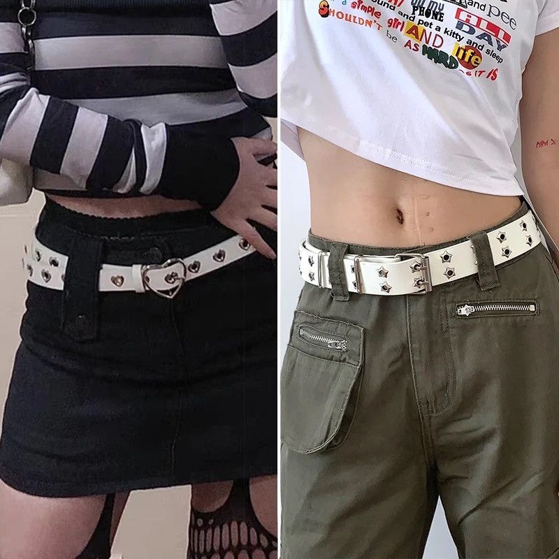 Other Black Color Star Eye Rivet Belt Size ONE SIZE - 5 Thumbnail