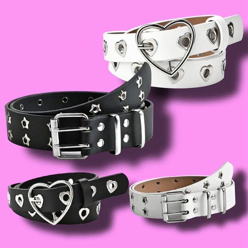 Other Black Color Star Eye Rivet Belt Size ONE SIZE - 4 Thumbnail