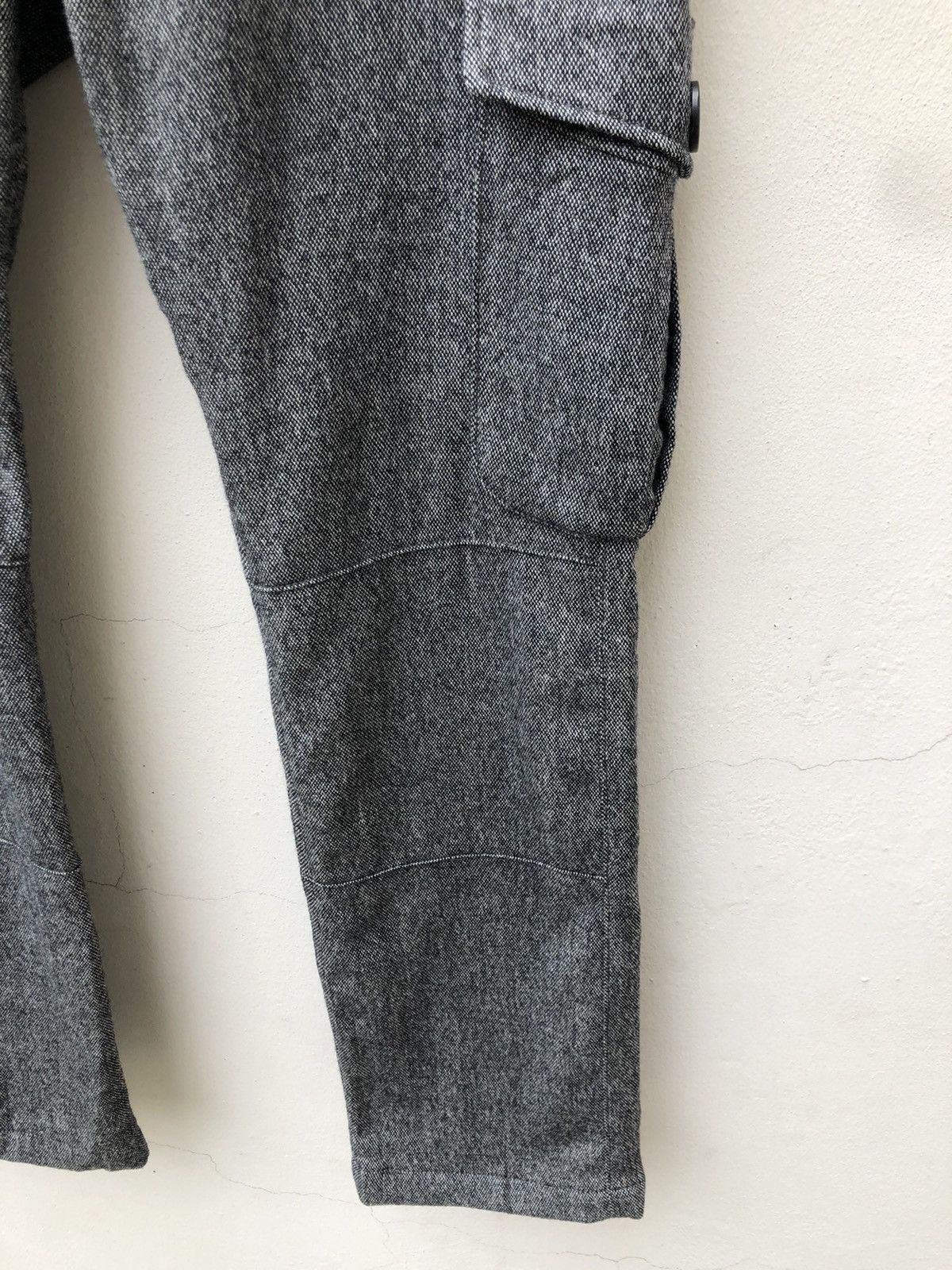 AKM AKM Made in Japan Lined Wool Cargo Cropped Trouser Grey Pant Size US 30 / EU 46 - 12 Thumbnail