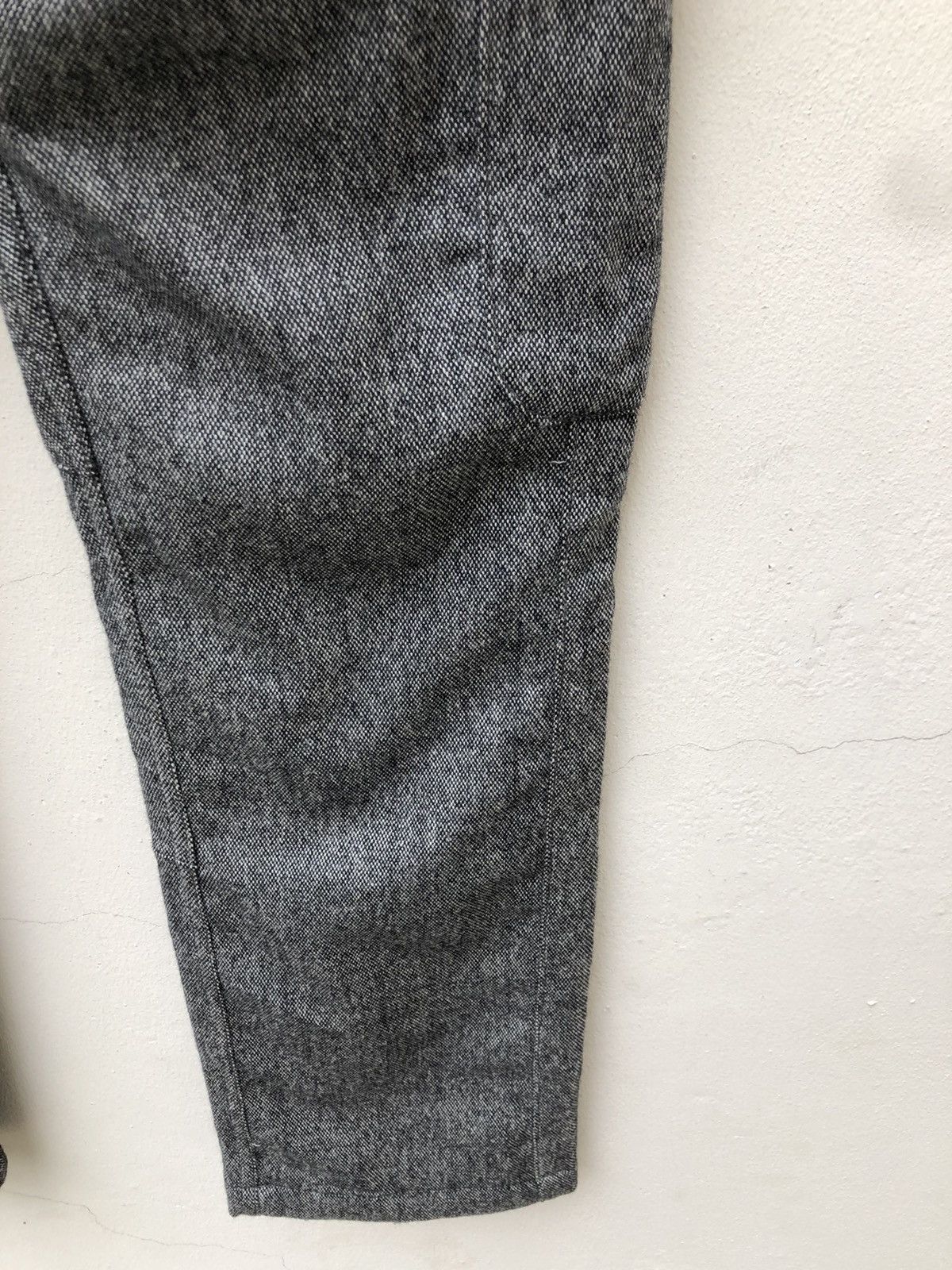 AKM AKM Made in Japan Lined Wool Cargo Cropped Trouser Grey Pant Size US 30 / EU 46 - 16 Thumbnail
