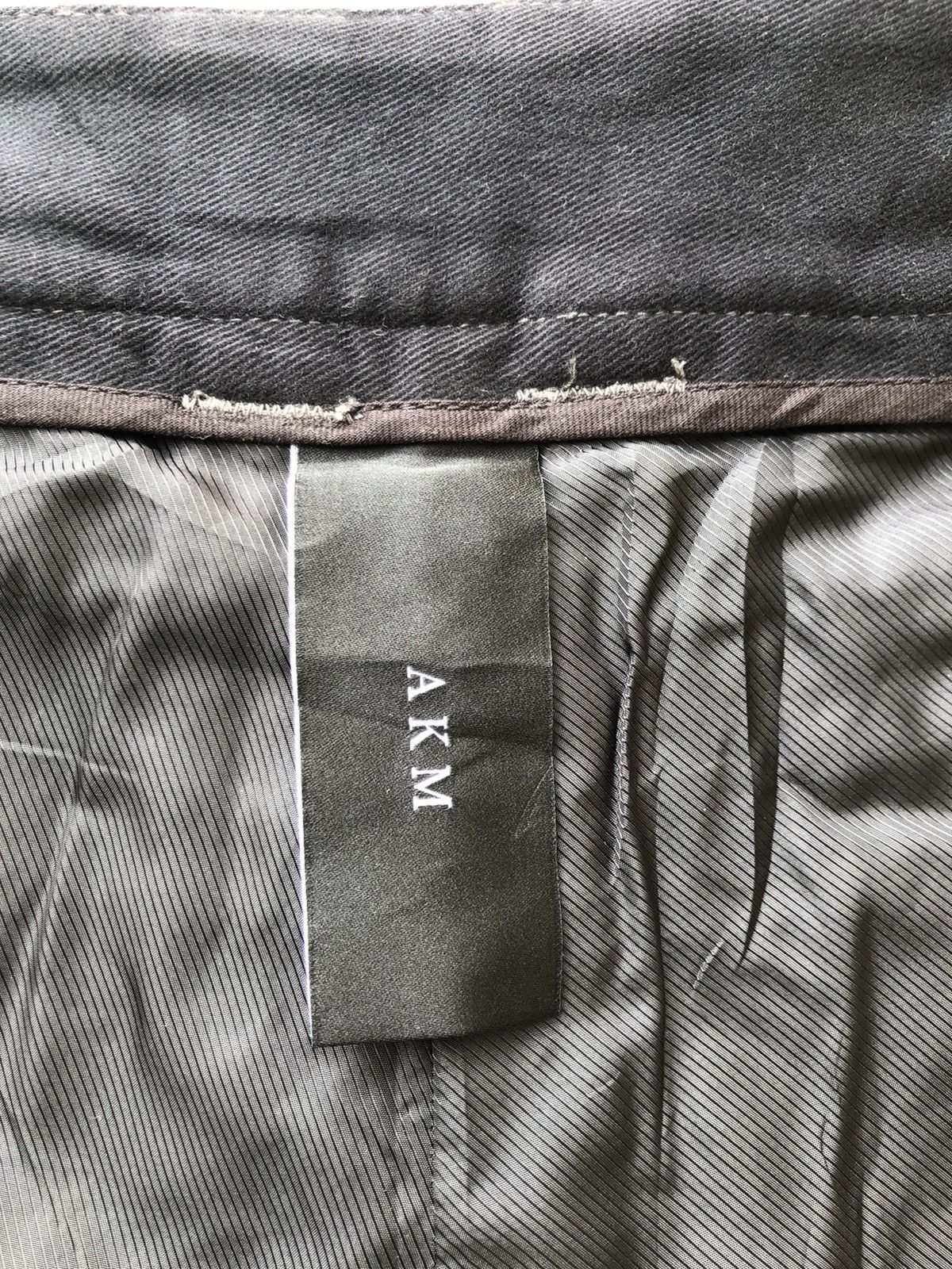 AKM AKM Made in Japan Lined Wool Cargo Cropped Trouser Grey Pant Size US 30 / EU 46 - 21 Thumbnail