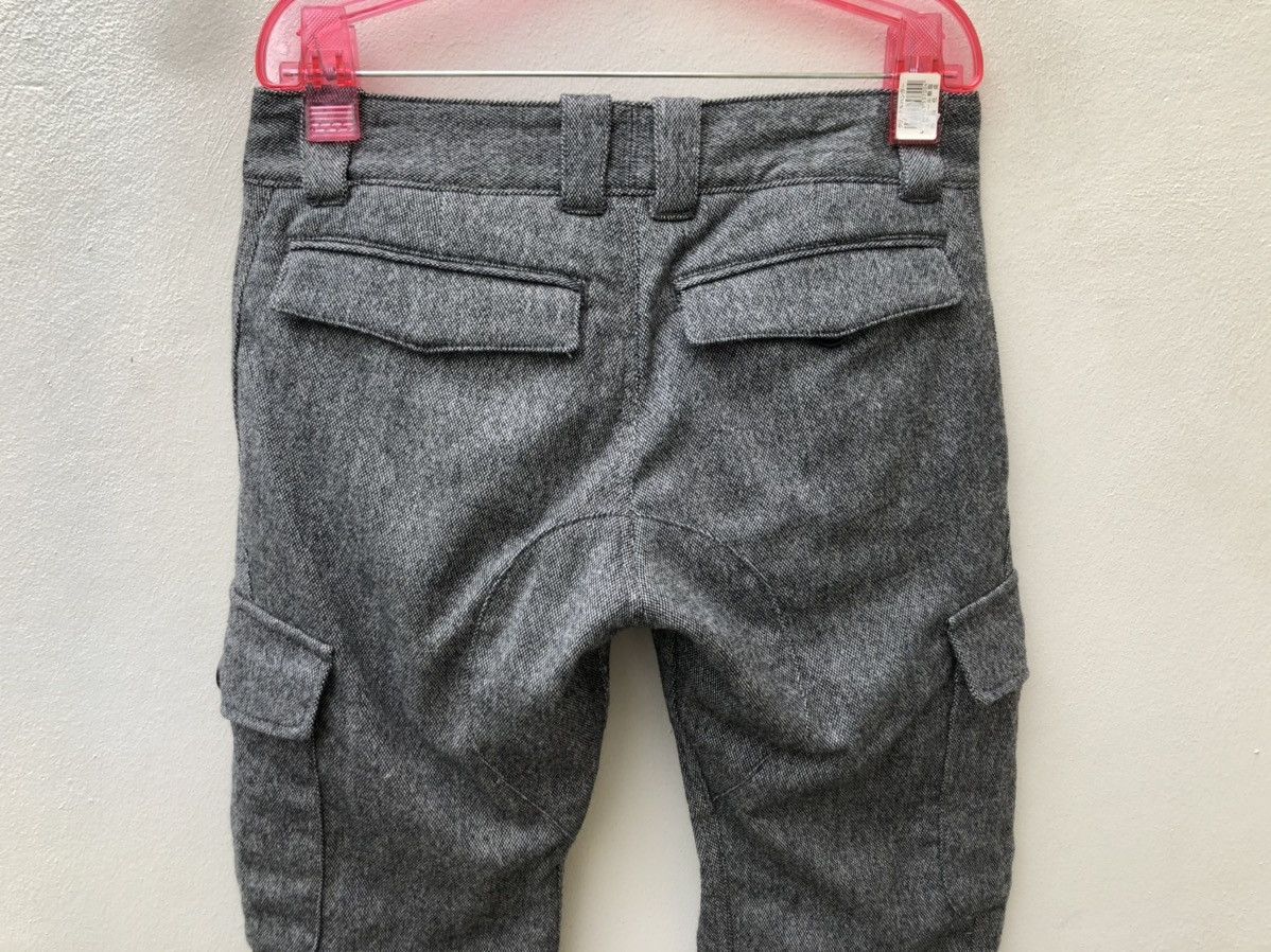 AKM AKM Made in Japan Lined Wool Cargo Cropped Trouser Grey Pant Size US 30 / EU 46 - 14 Thumbnail