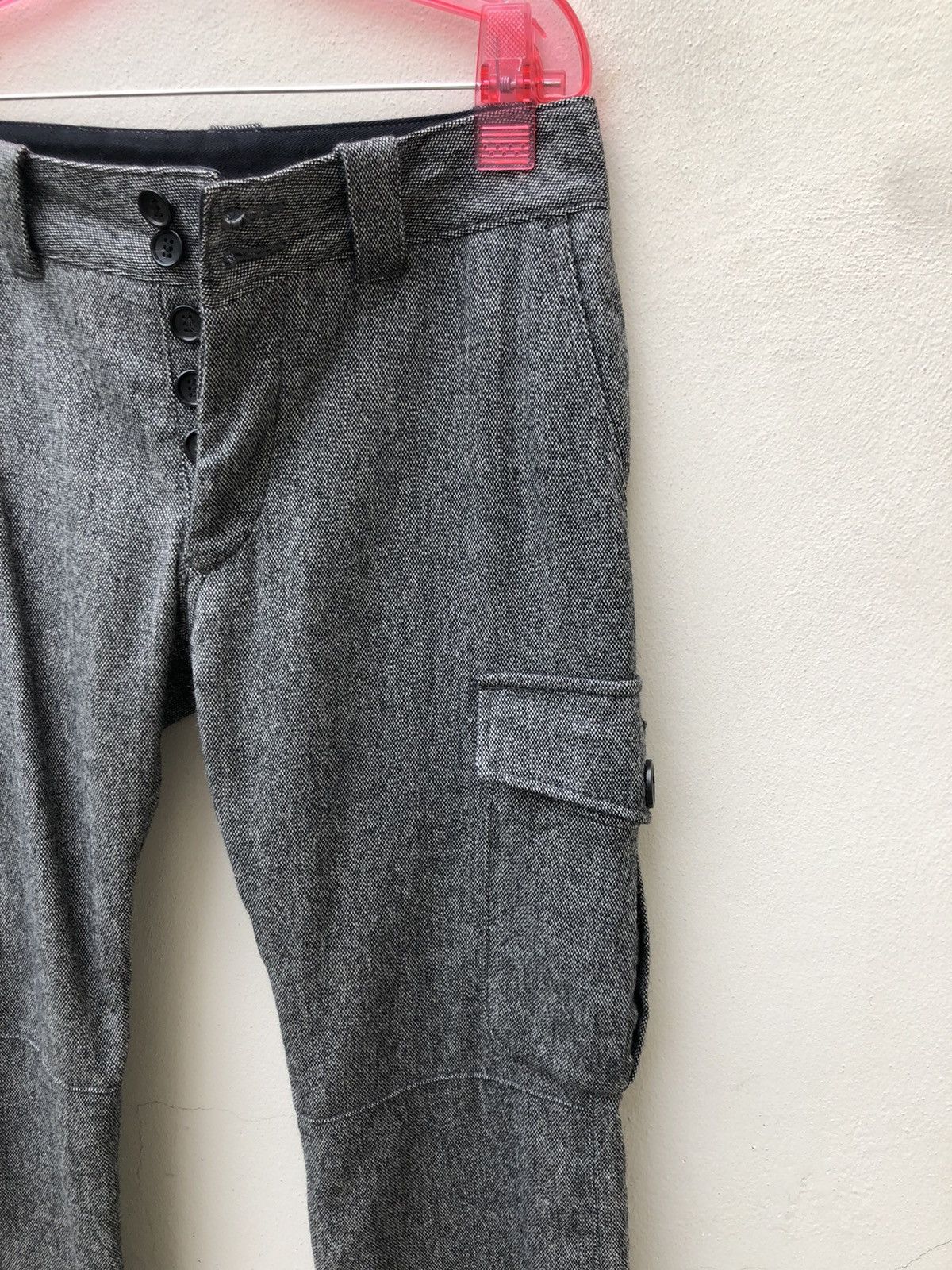 AKM AKM Made in Japan Lined Wool Cargo Cropped Trouser Grey Pant Size US 30 / EU 46 - 11 Thumbnail