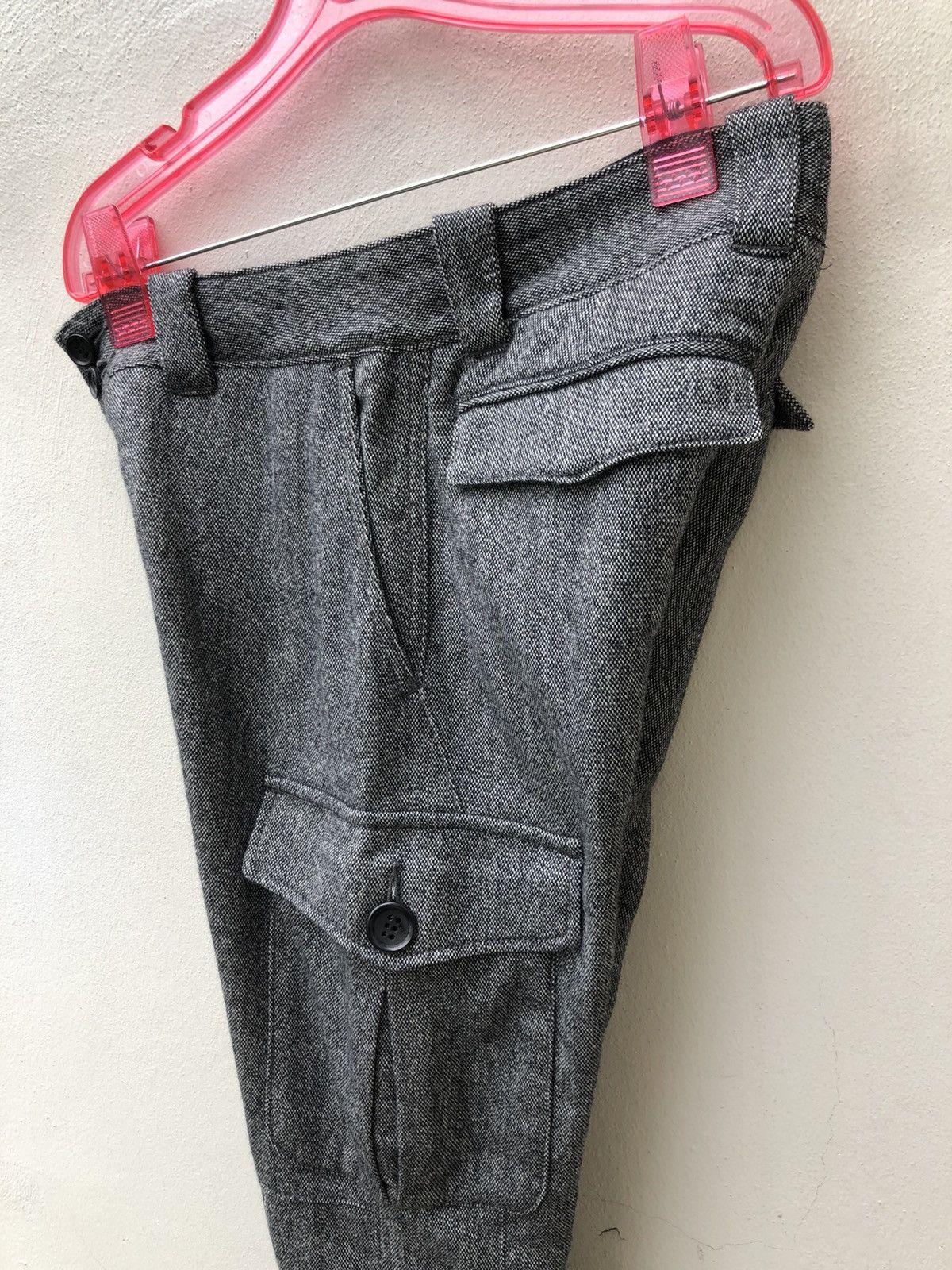 AKM AKM Made in Japan Lined Wool Cargo Cropped Trouser Grey Pant Size US 30 / EU 46 - 18 Thumbnail