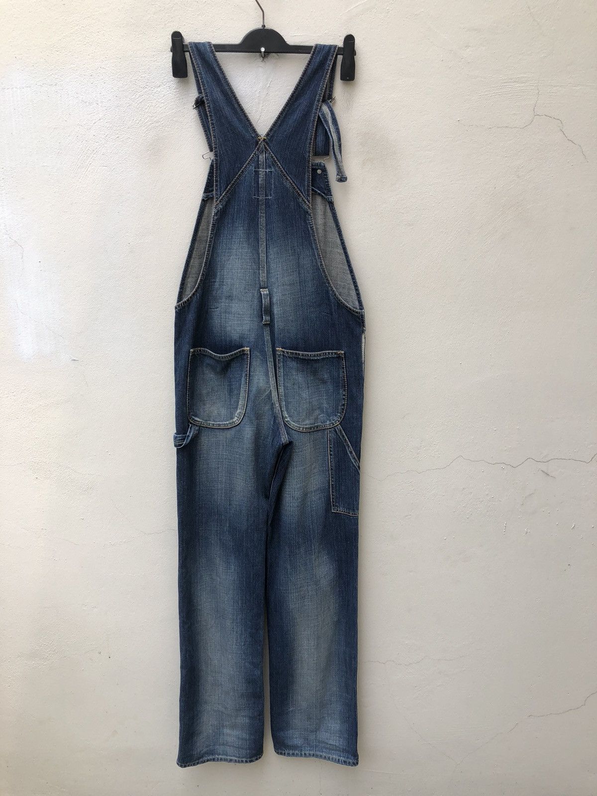 Hiroshi Fujiwara Vanquish Ripped Distressed Denim Overall Size US 31 - 11 Thumbnail
