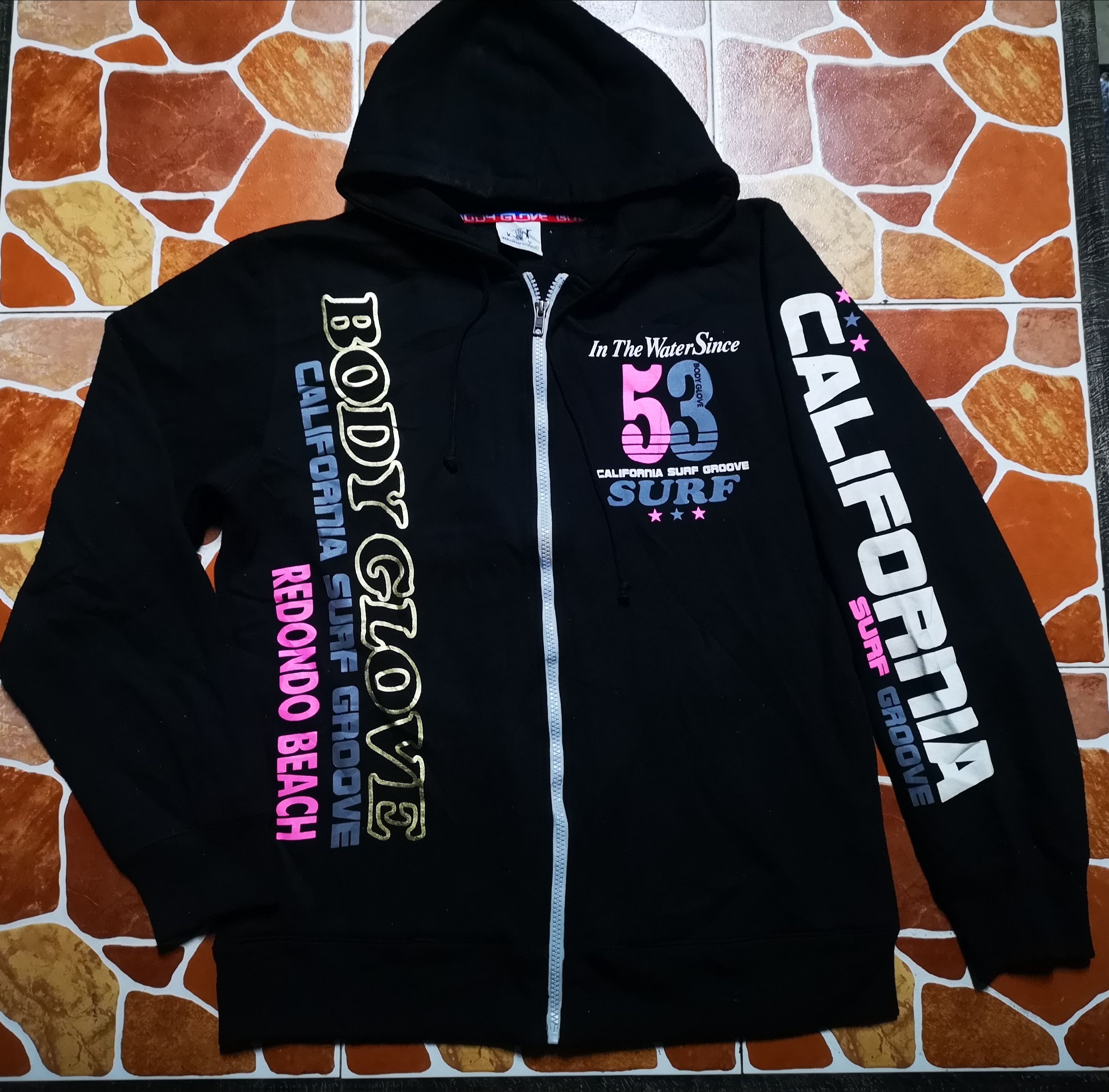 Body Glove × Vintage Vintage Hoodie zipper Body Glove Size US L / EU 52-54 / 3 - 1 Thumbnail