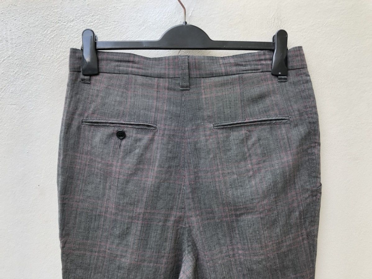 CABANE de ZUCCa Issey Miyake Zucca Wool Linen Blend Skinny Checks Trouser Size US 30 / EU 46 - 8 Thumbnail