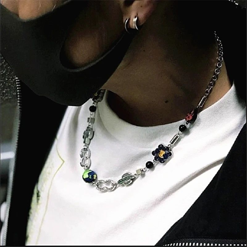 Jewelry Charm Necklace Cactus Chain Jewelry World Art Classic Flame Size ONE SIZE - 5 Thumbnail