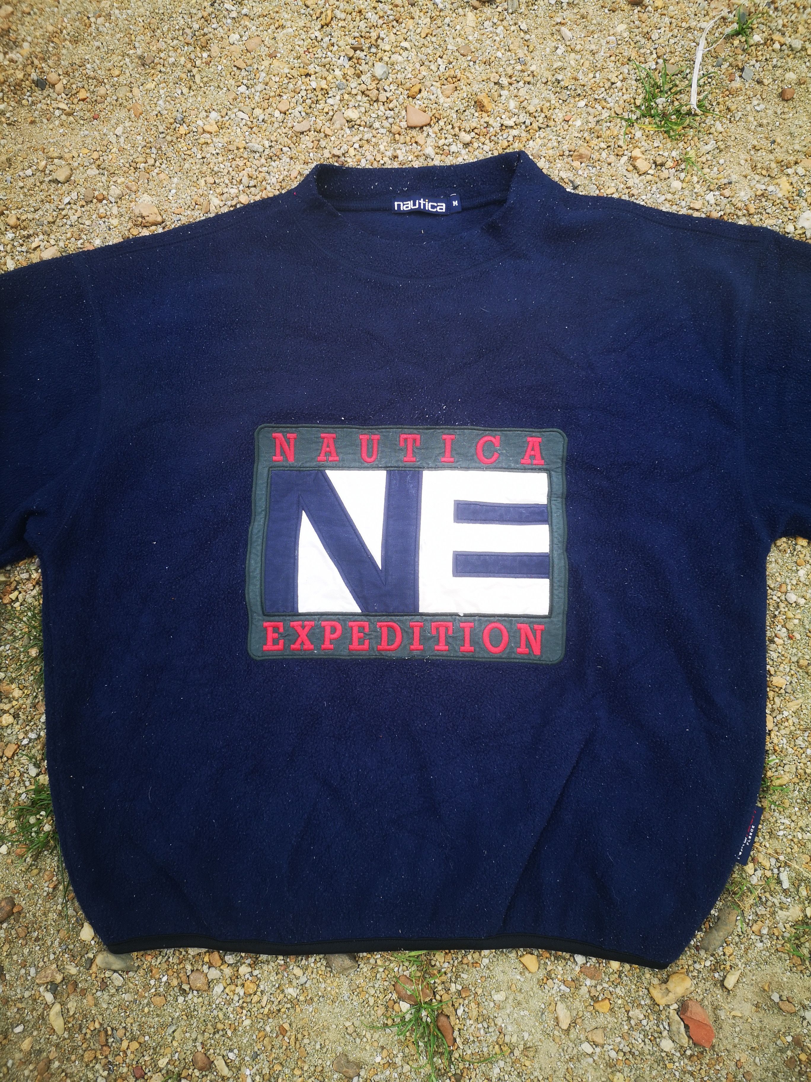 Nautica × Vintage Vintage Nautica Fleece Big Logo Size US M / EU 48-50 / 2 - 5 Thumbnail