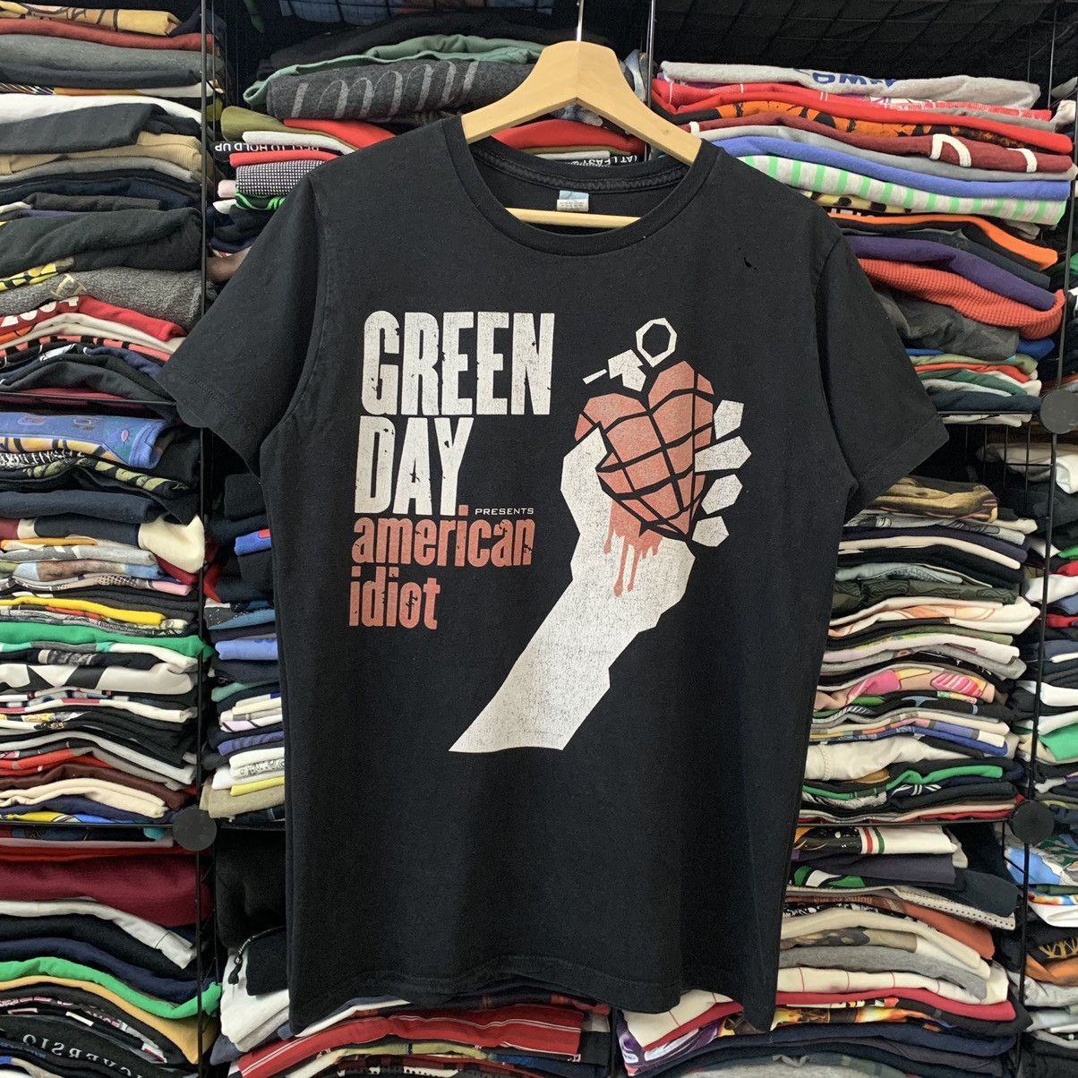 Band Tees × Vintage VINTAGE Y2K GREENDAY AMERICAN IDIOT Size US M / EU 48-50 / 2 - 1 Thumbnail