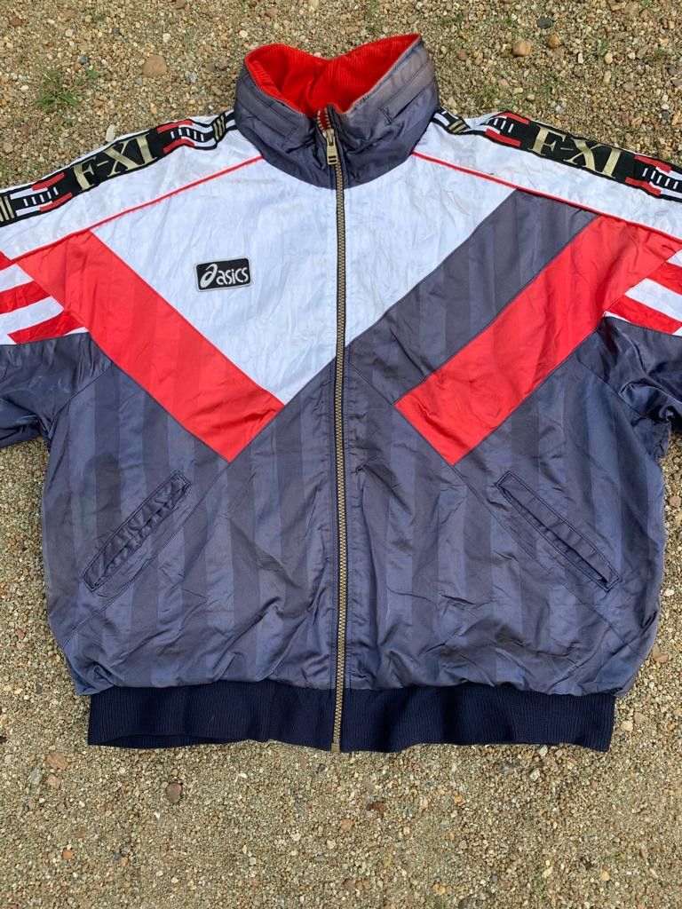 Asics Vintage Asics Jacket Windbreaker Size US L / EU 52-54 / 3 - 3 Thumbnail