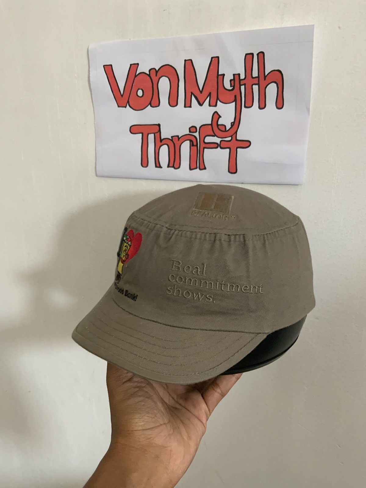 Japanese Brand Vintage Real Commitment Embroidery Hat Size ONE SIZE - 1 Thumbnail