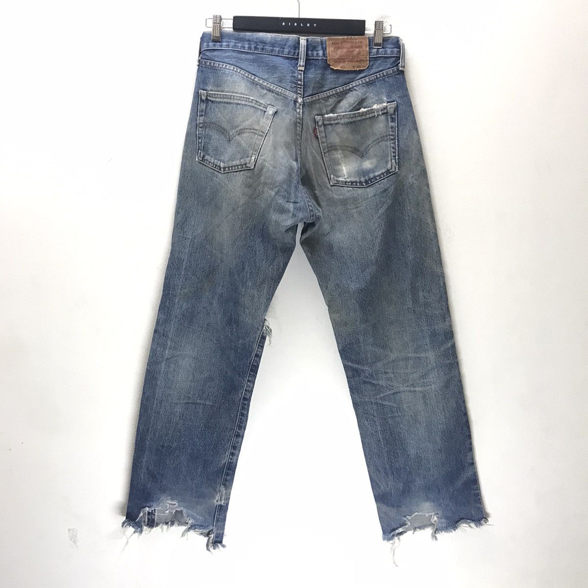 Levi's Vintage Levis 502 Thrashed Denim Selvedge Japan Size US 32 / EU 48 - 9 Thumbnail
