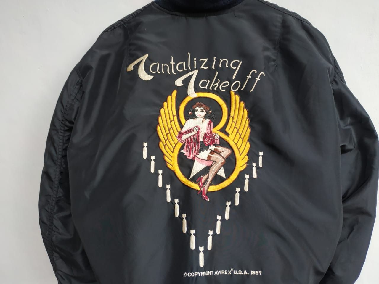 Avirex Fit S to M, Vtg Avirex Embroidered Bomber Jacket Size US S / EU 44-46 / 1 - 6 Thumbnail