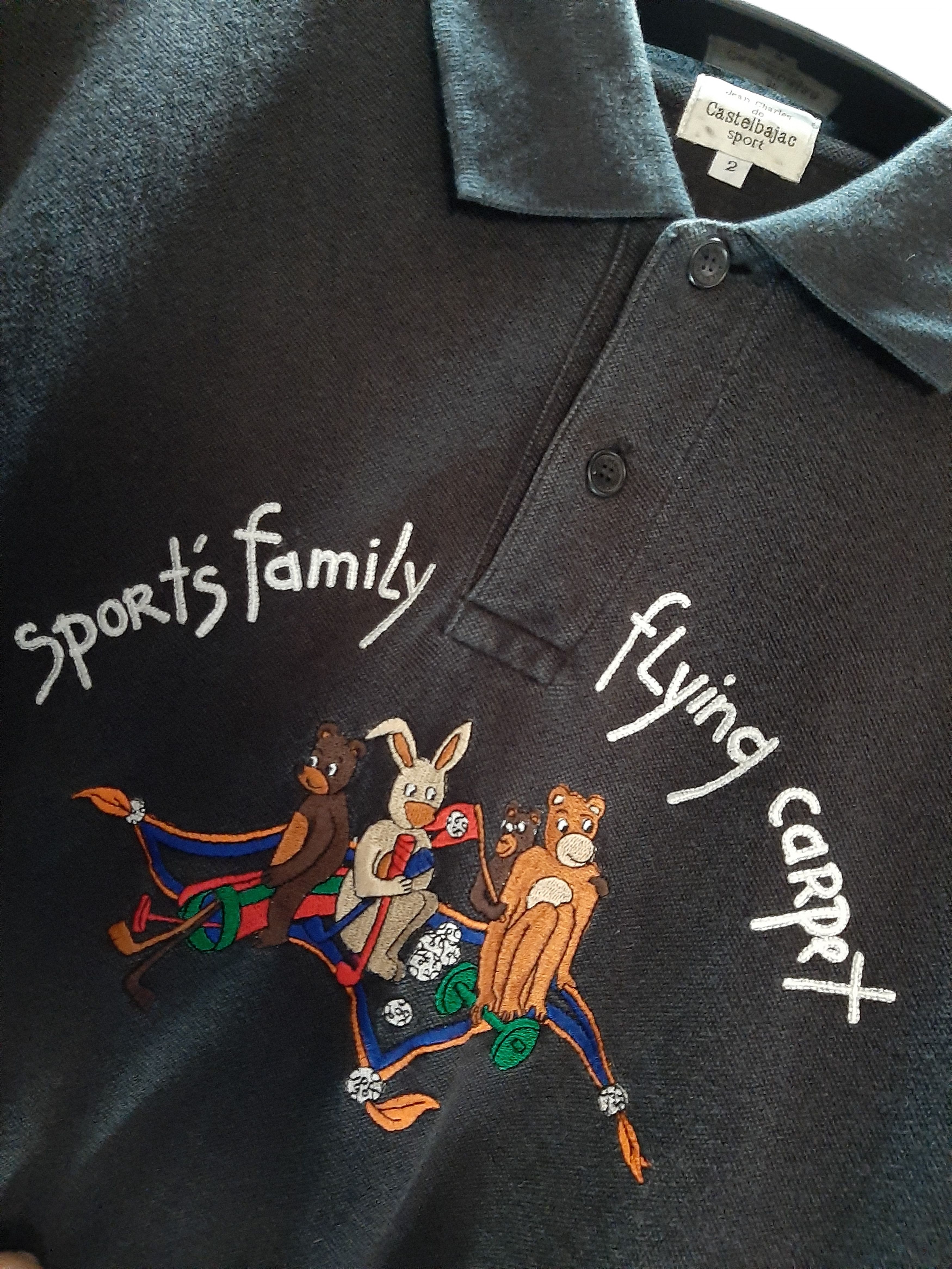 Designer × Jean Charles De Castelbajac × Vintage VINTAGE JEAN CHARLES DE CASTELBAJAC POLO SHIRT Size US M / EU 48-50 / 2 - 2 Thumbnail