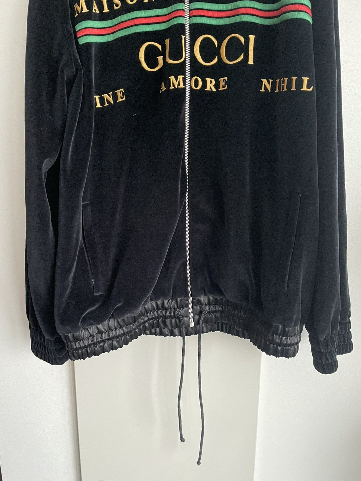Gucci Super Runway $3k Value Gucci Velvet Logo Jacket Size US XL / EU 56 / 4 - 20 Thumbnail