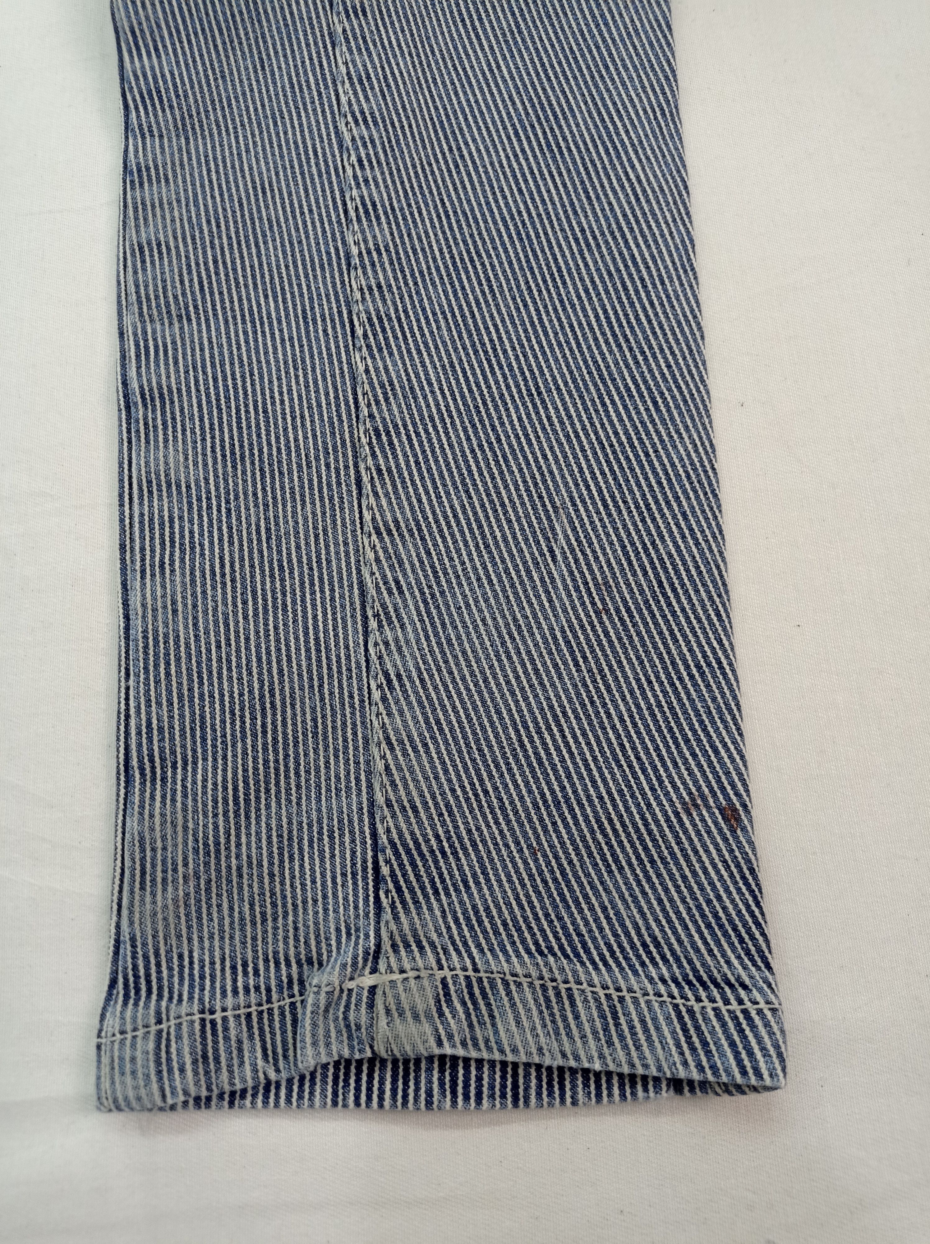 Other I'Z Frontier Slim Fit Distressed Hickory Stripe Cargo Pants Size US 28 / EU 44 - 16 Thumbnail