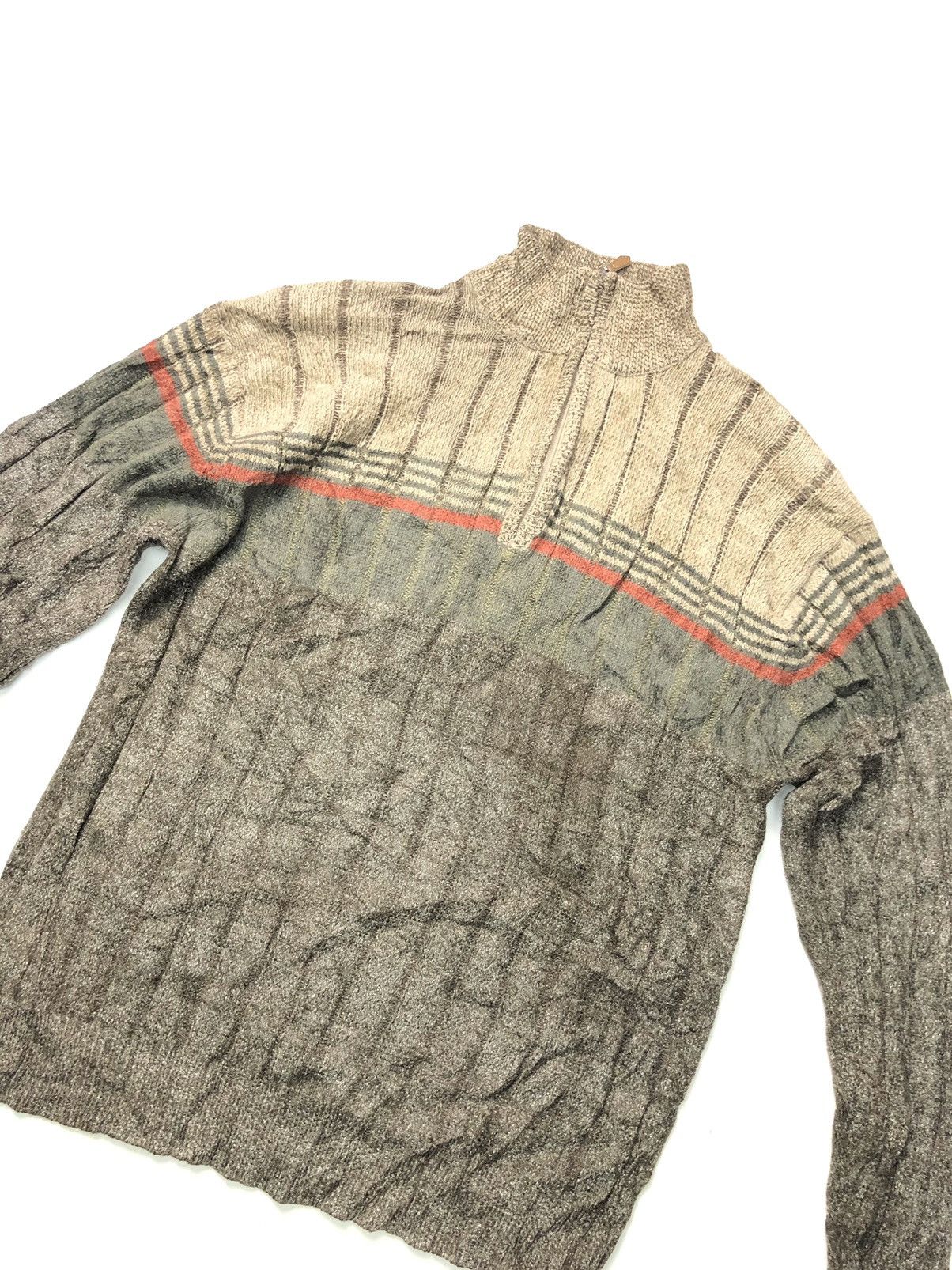 Japanese Brand × Vintage VINTAGE BASIC LAND KNITWEAR JACKET Size US M / EU 48-50 / 2 - 2 Thumbnail