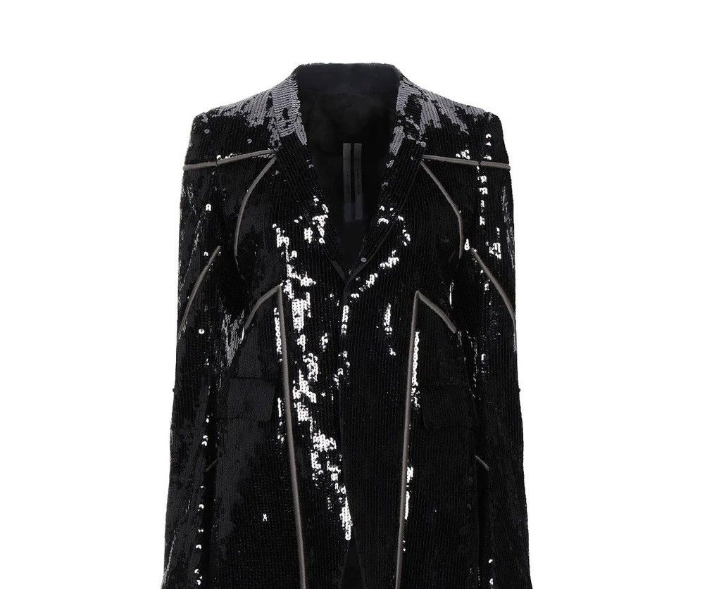 Rick Owens Rick Owens ro sequins blazer 20ss NO shoulder pad suit Size US M / EU 48-50 / 2 - 1 Thumbnail
