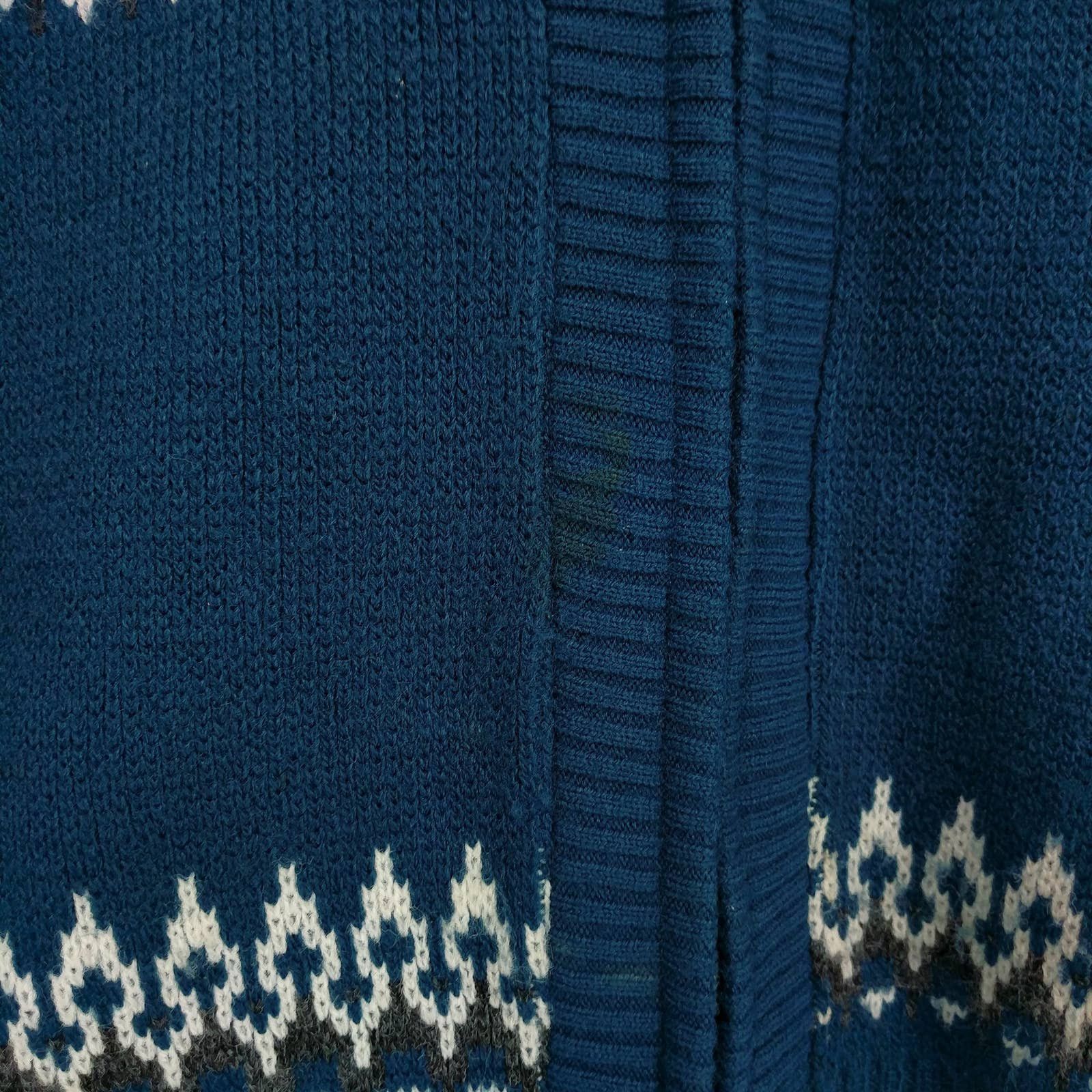 Vintage Vintage Brookshire Fair Isle Nordic Cardigan Sweater Teal Size US M / EU 48-50 / 2 - 4 Thumbnail