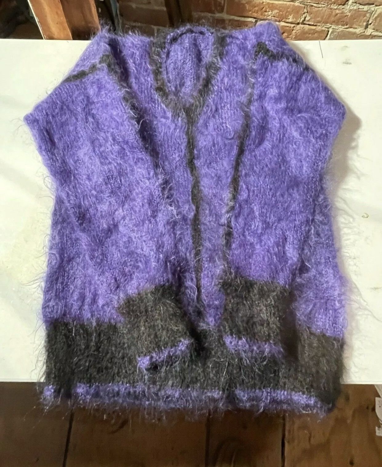 Japanese Brand × Vintage RARE vintage mohair cardigan sweater Size US M / EU 48-50 / 2 - 1 Thumbnail