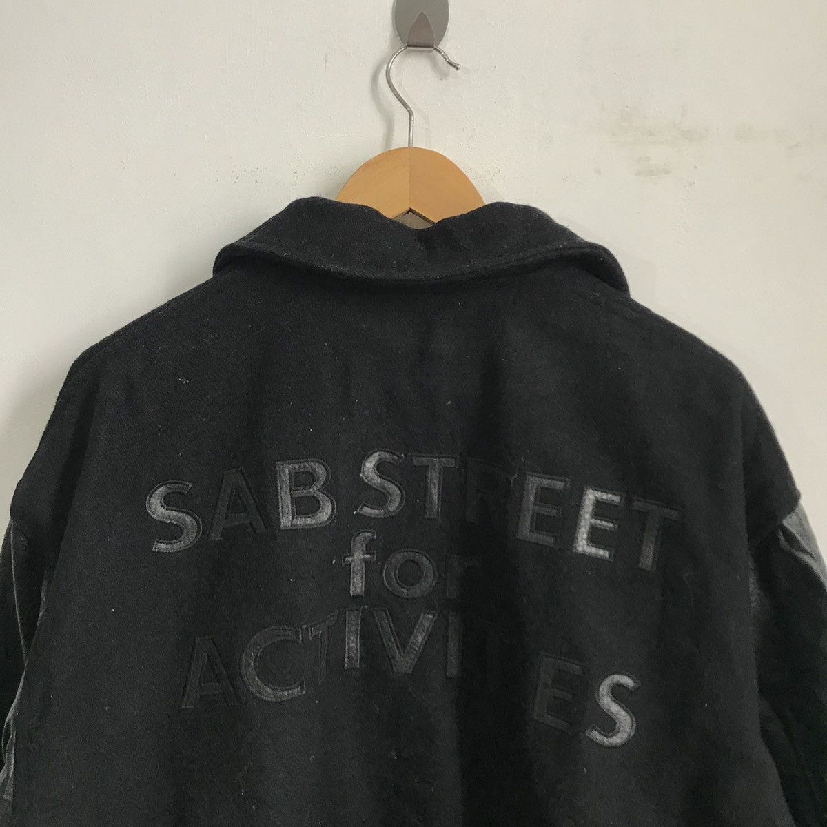 Japanese Brand AJ1 Sab Street Big Logo Varsity Jacket Size US L / EU 52-54 / 3 - 5 Thumbnail